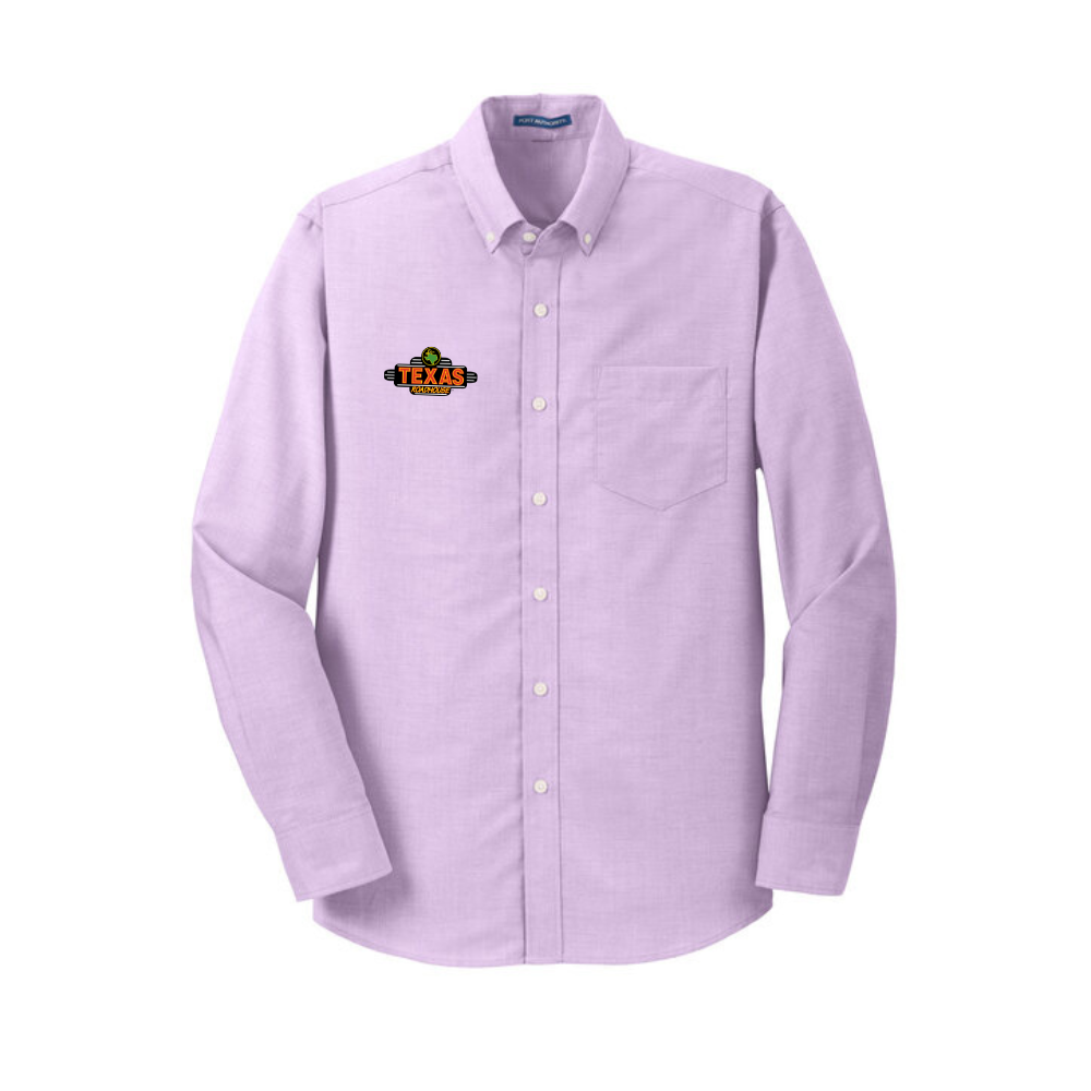 Texas Roadhouse Men's Port Authority Long Sleeve SuperPro Oxford Shirt