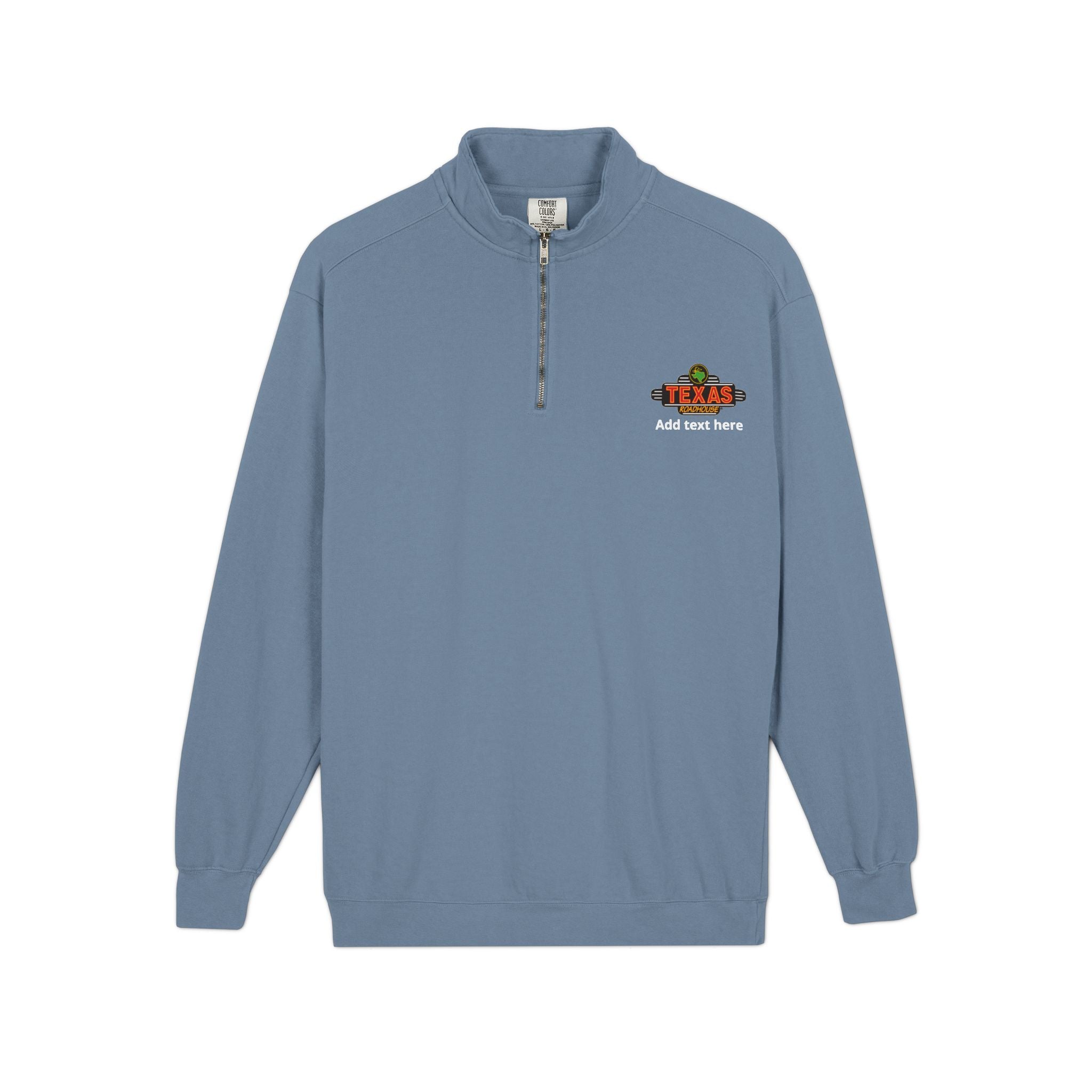 Texas Roadhouse Comfort Colors Ring Spun 1/4-Zip Sweatshirt