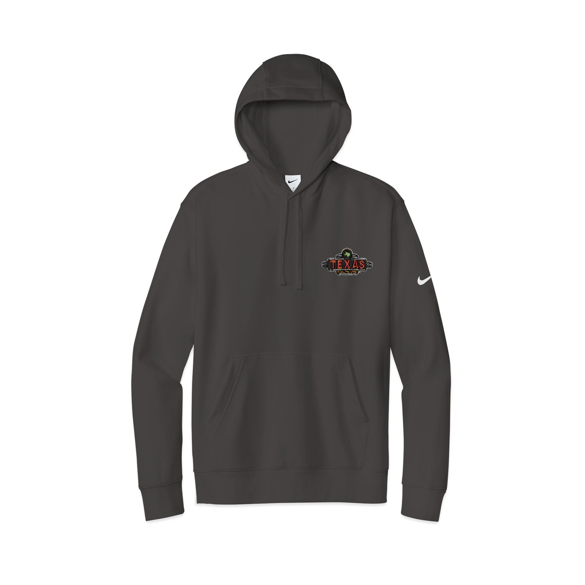Texas Roadhouse Nike Club Fleece Sleeve Swoosh Pullover Hoodie