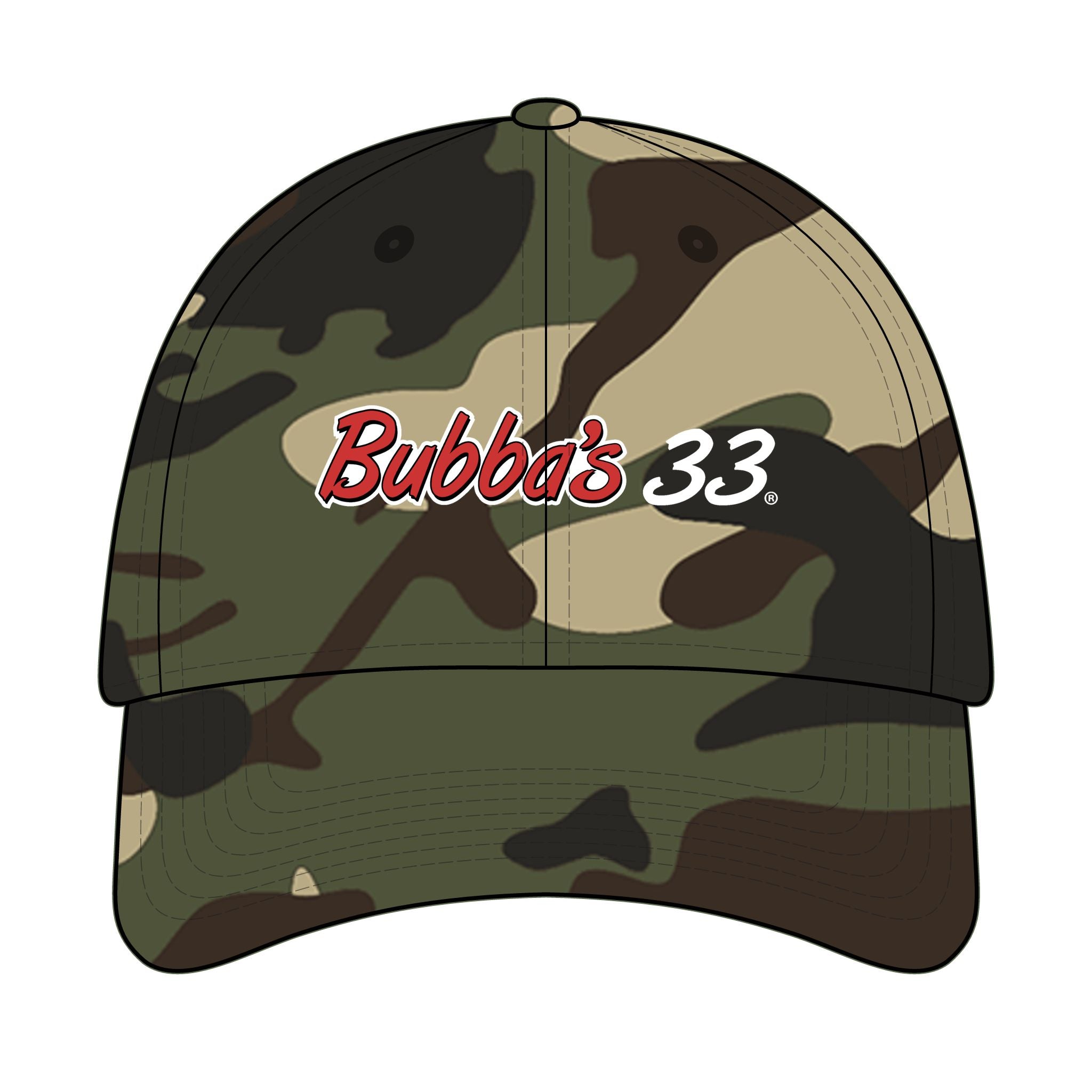 Bubba's 33 New Era Structured Stretch Cotton Cap