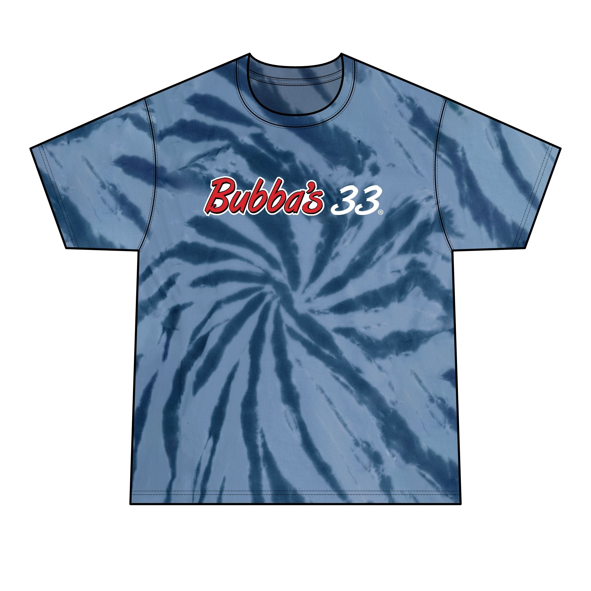 Bubba's 33 Spiral Tie Dye T-Shirt