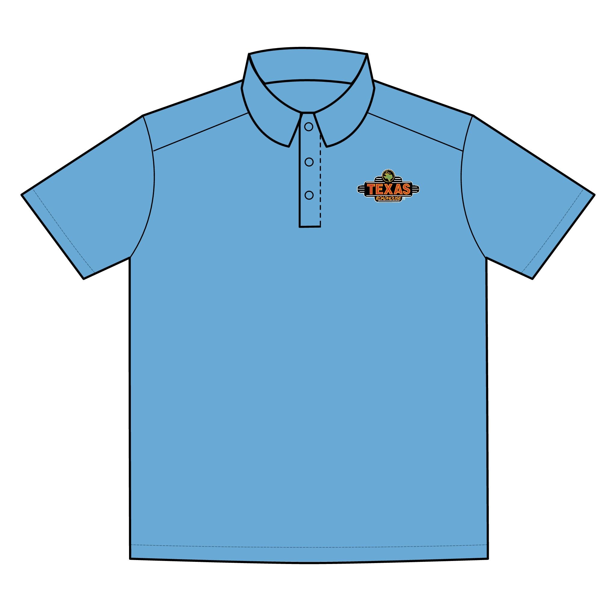 Texas Roadhouse Men's Sport-Tek RacerMesh PosiCharge Polo