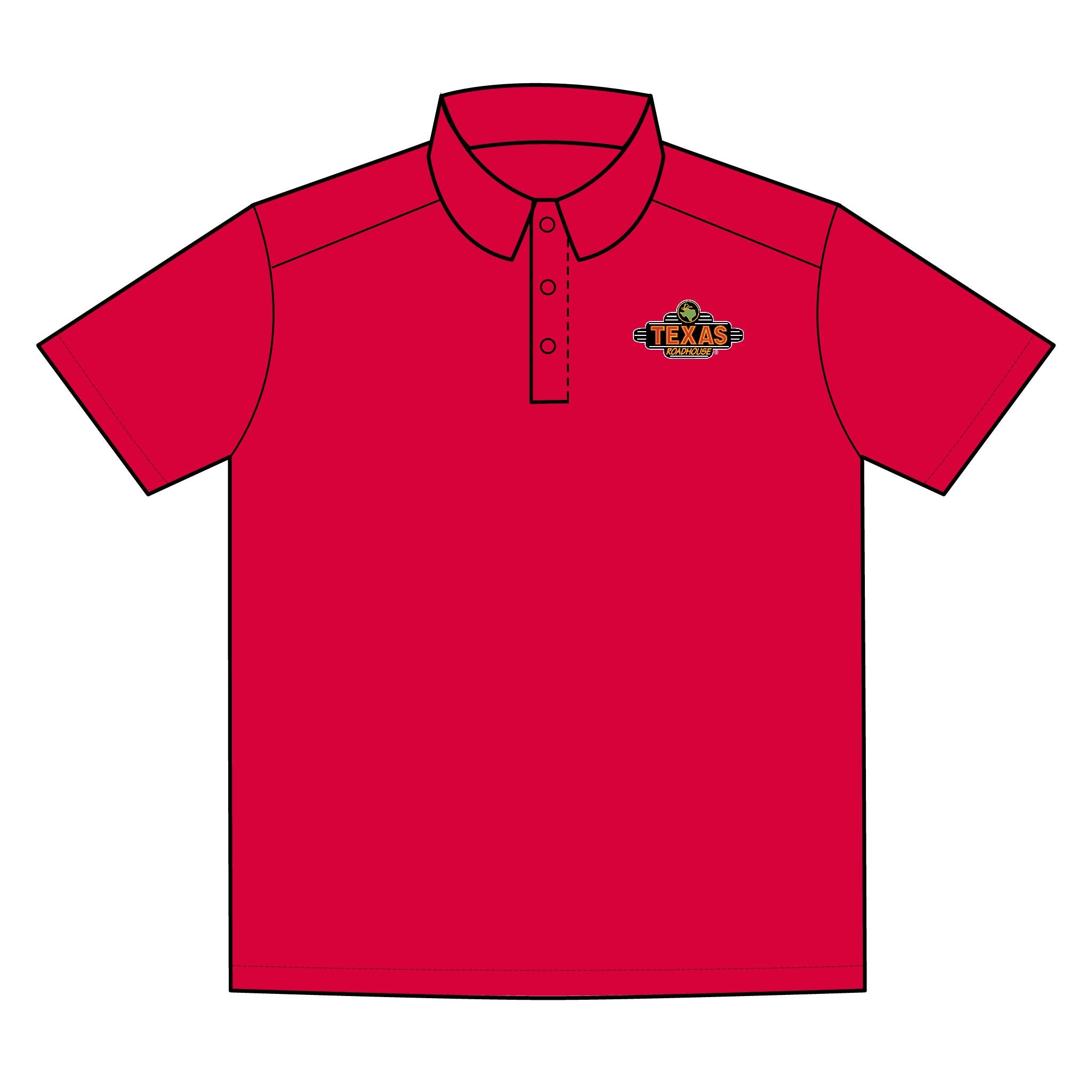 Texas Roadhouse Men's Sport-Tek RacerMesh PosiCharge Polo