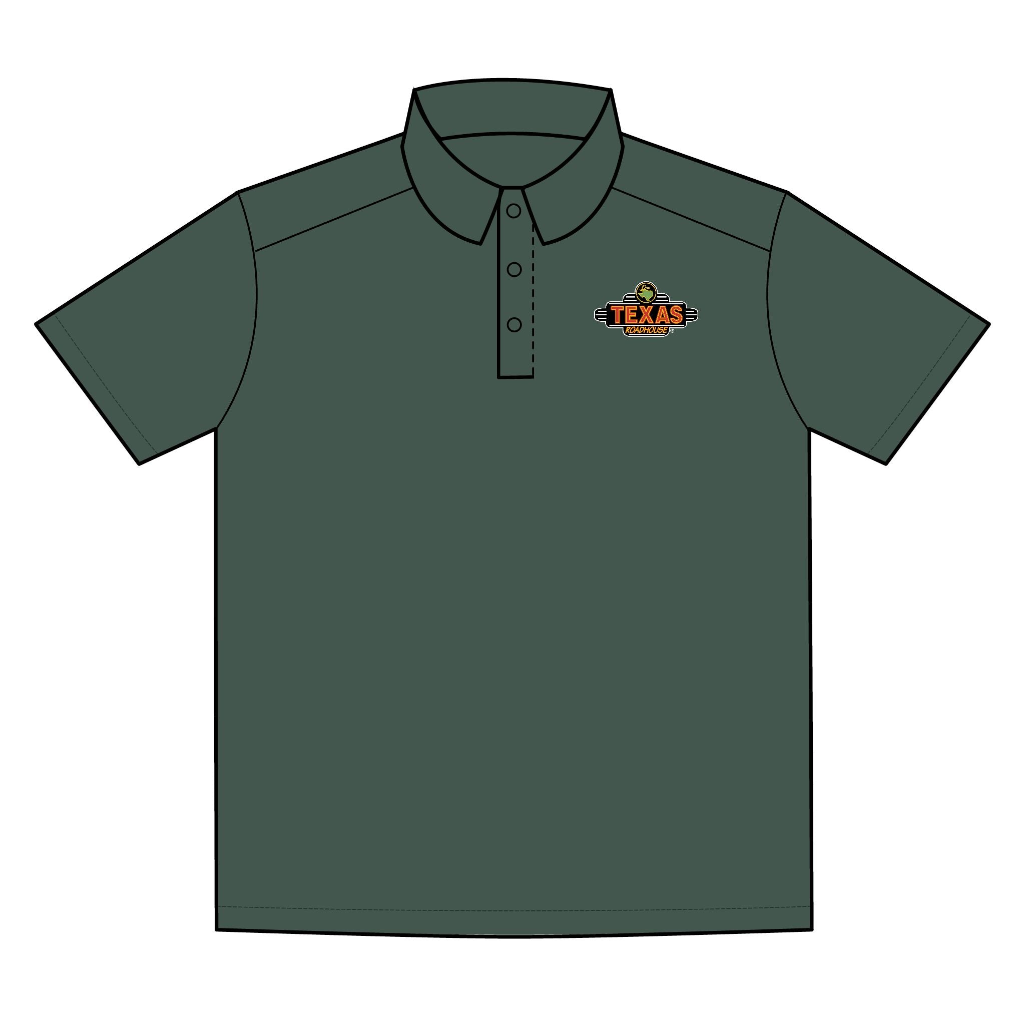 Texas Roadhouse Men's Sport-Tek RacerMesh PosiCharge Polo