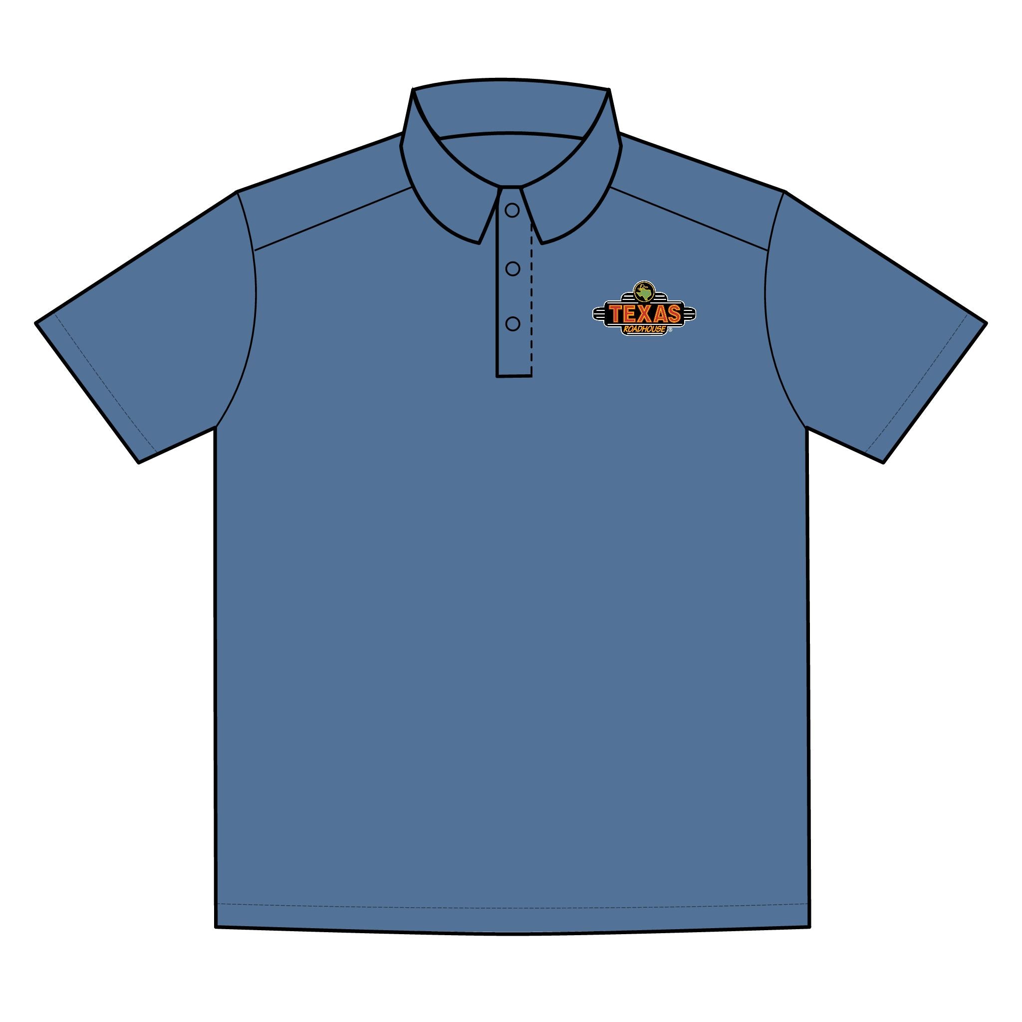 Texas Roadhouse Men's Sport-Tek RacerMesh PosiCharge Polo