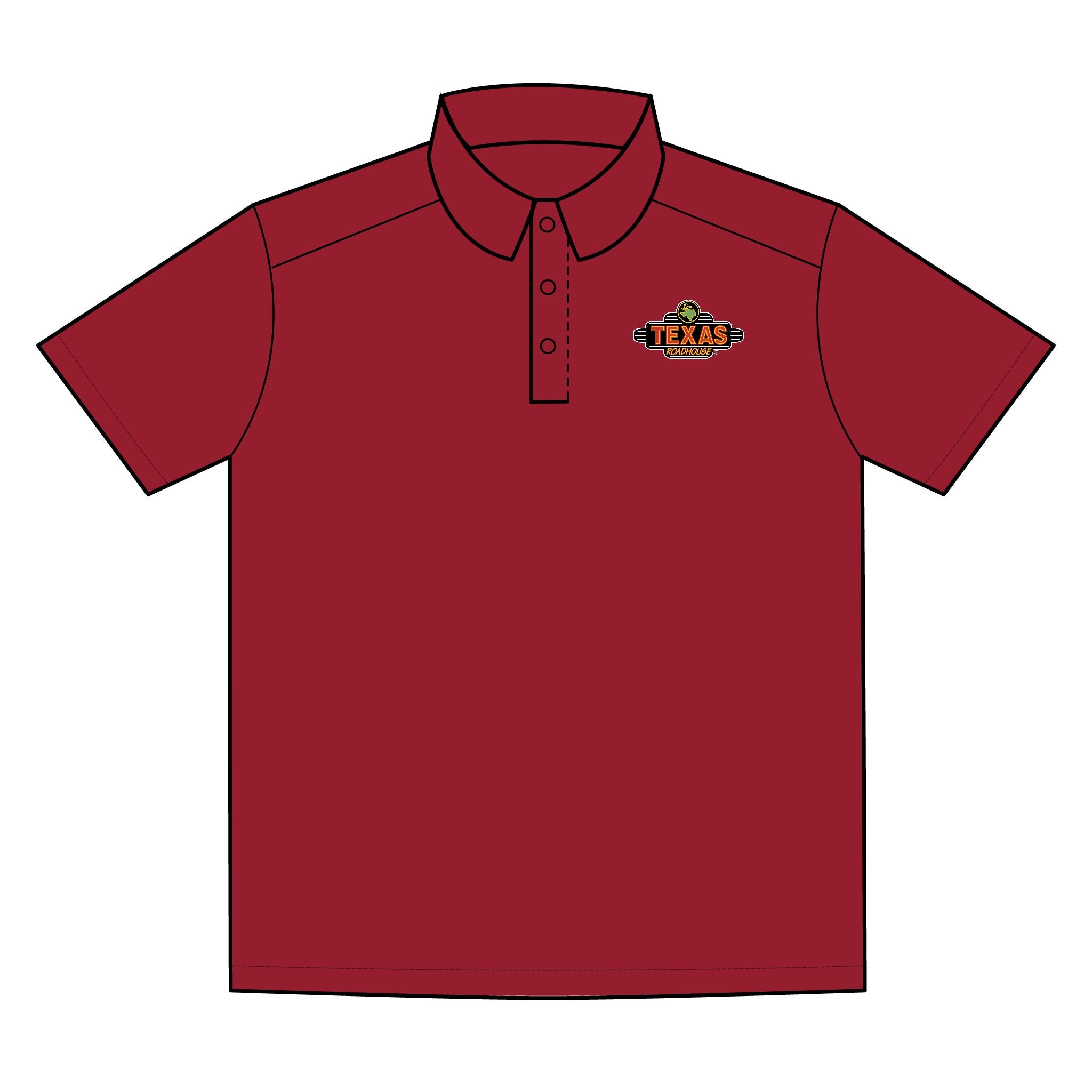 Texas Roadhouse Men's Sport-Tek RacerMesh PosiCharge Polo