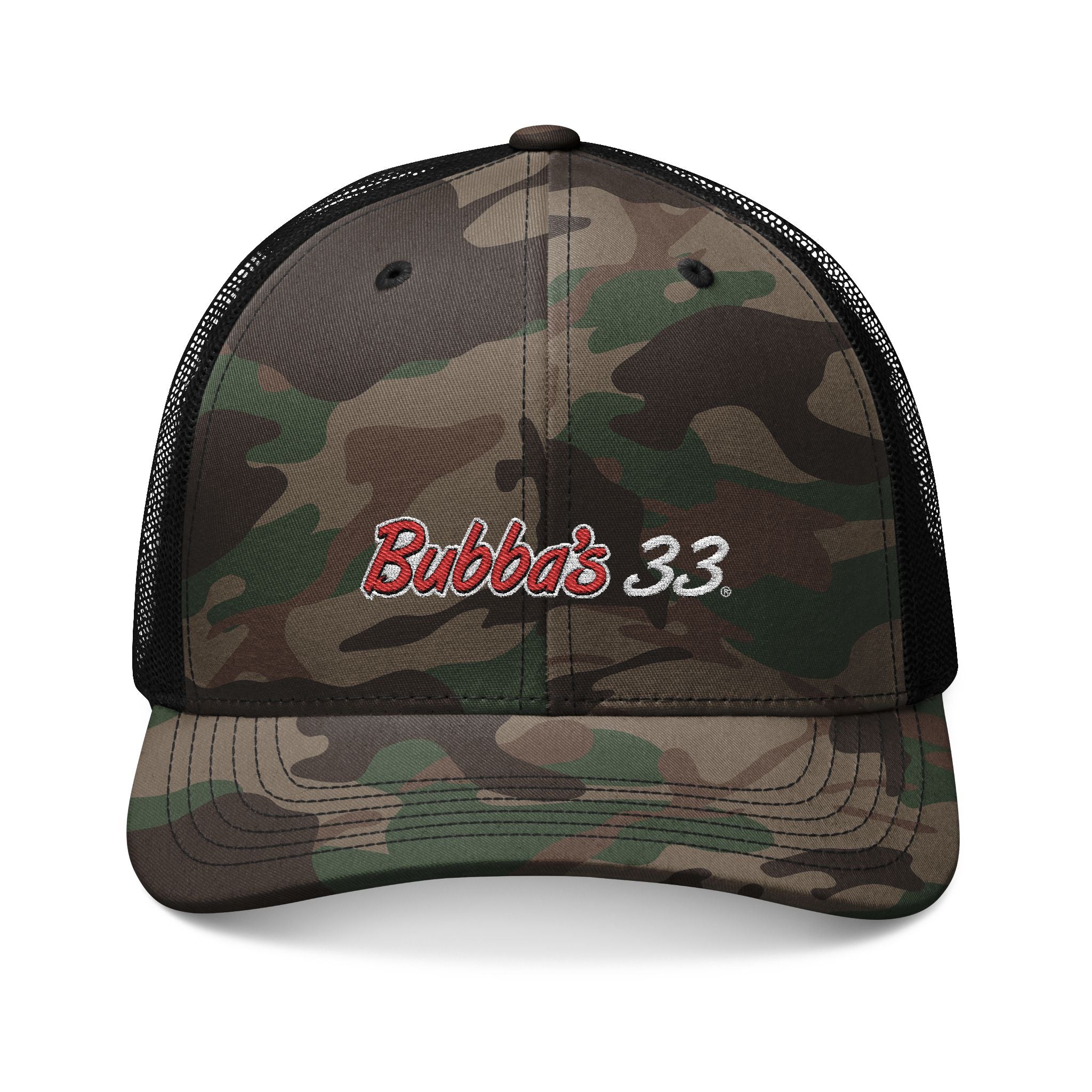 Bubba's 33 OTTO CAP® Camouflage 6 Panel Low Profile Mesh Back Trucker Hat