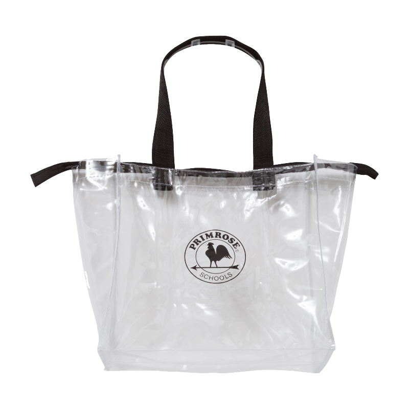 PR Clear Stadium Tote w/Zipper