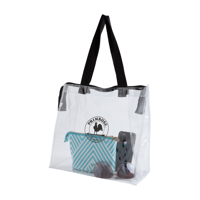 PR Clear Stadium Tote w/Zipper