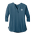Ladies Concept 3/4-Sleeve Soft Split Neck Top