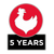 Zaxbys 5 Year Service Lapel Pin