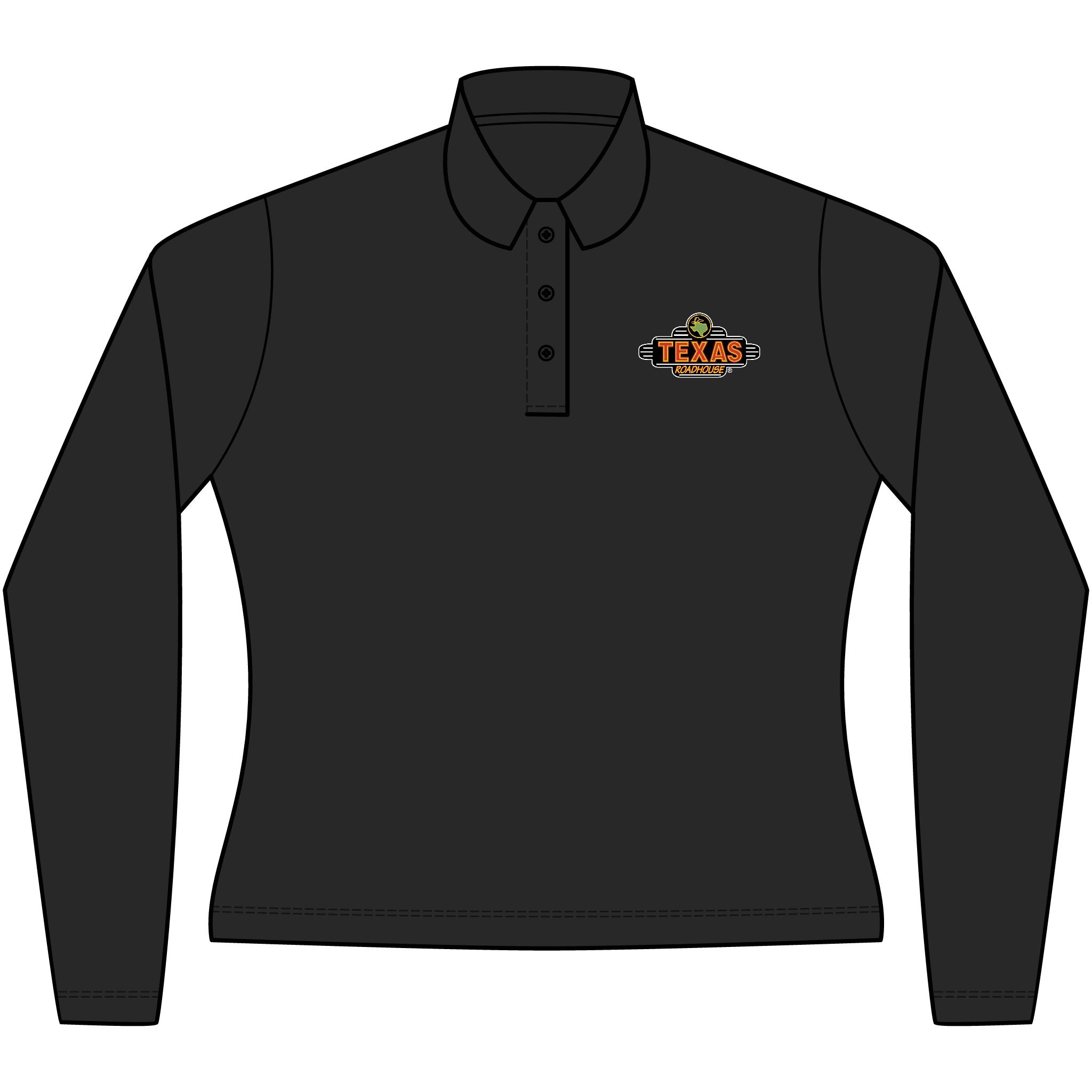 Texas Roadhouse Women's Silk Touch Long Sleeve Polo