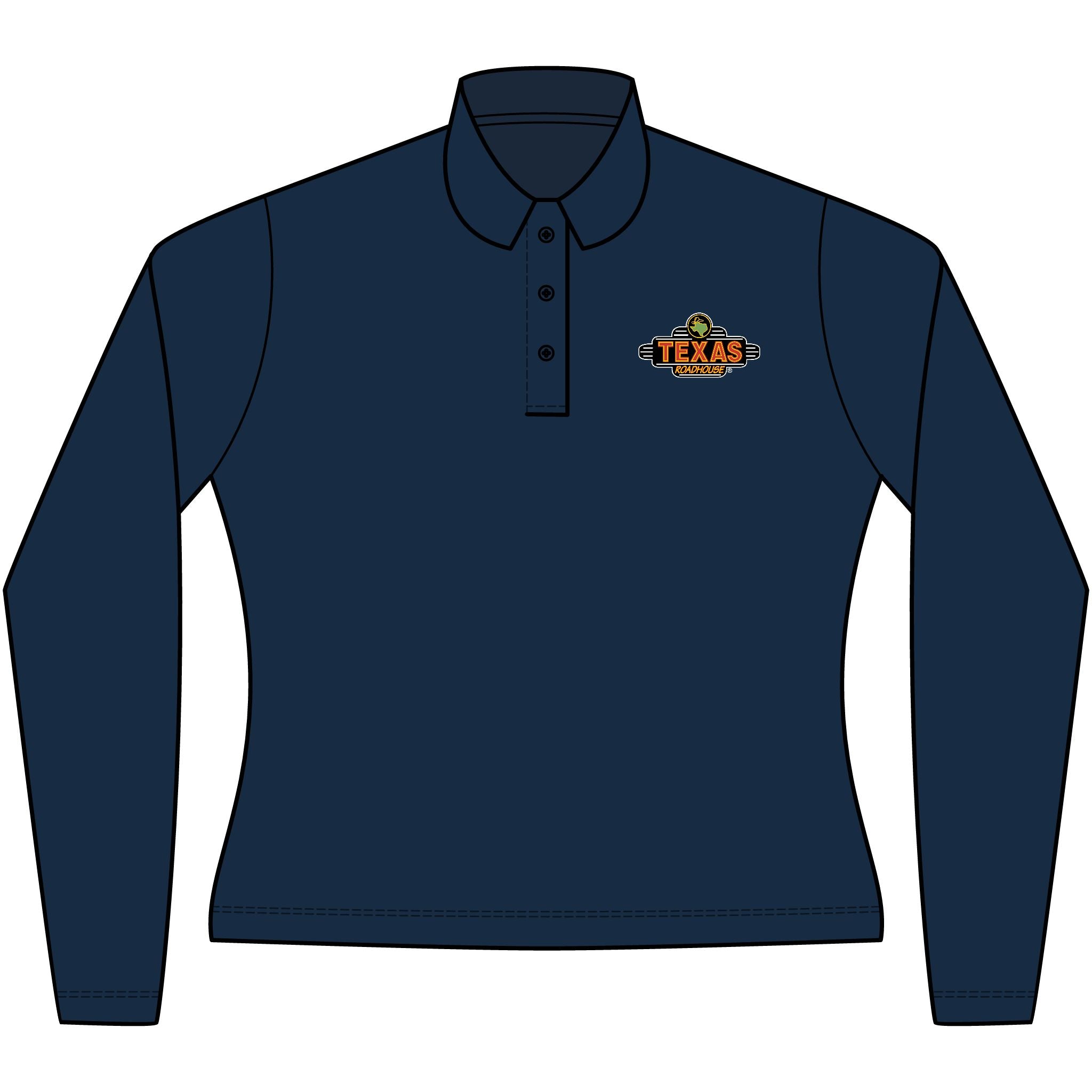Texas Roadhouse Women's Silk Touch Long Sleeve Polo