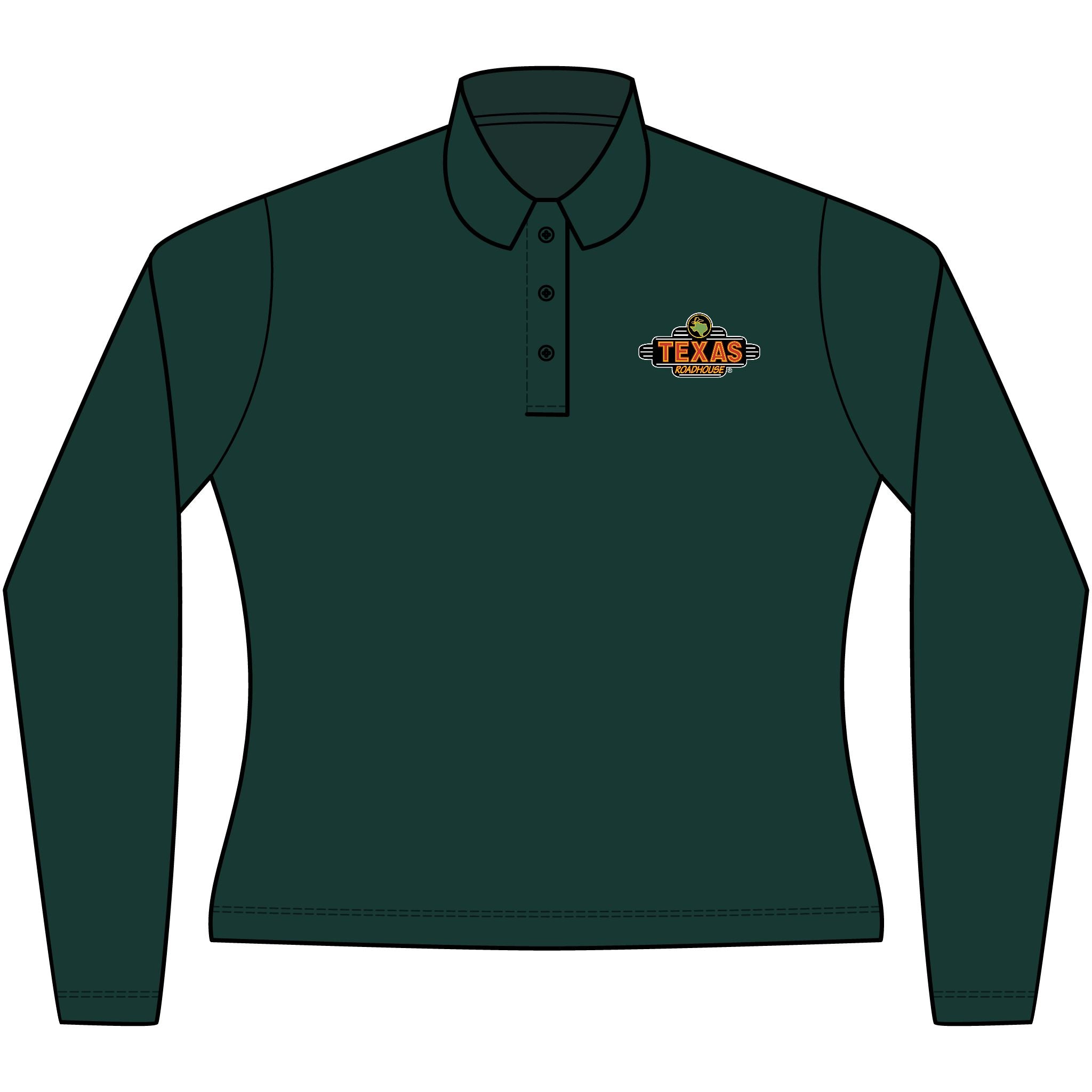 Texas Roadhouse Women's Silk Touch Long Sleeve Polo