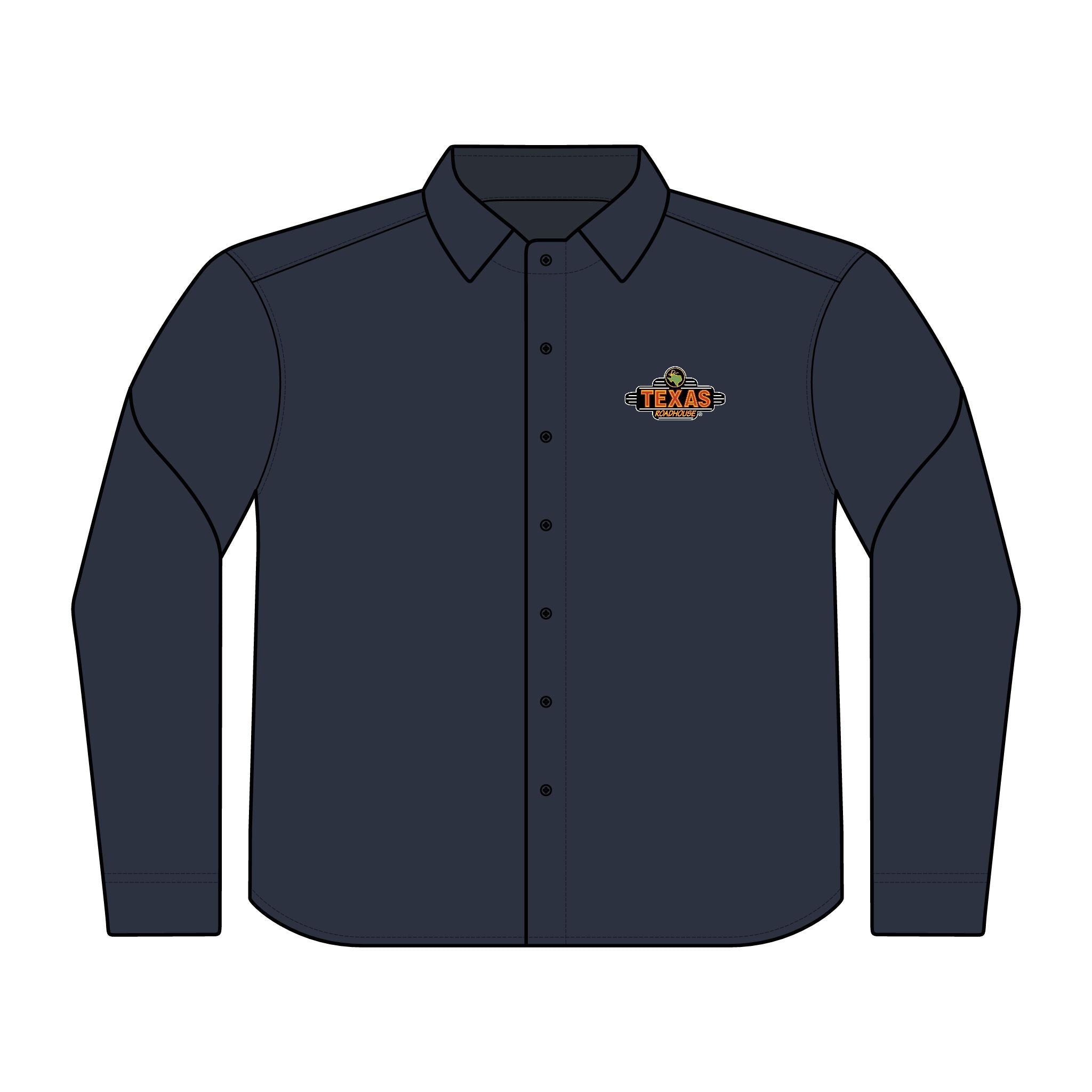 Texas Roadhouse Men's Mercer+Mettle Long Sleeve Stretch Woven Shirt
