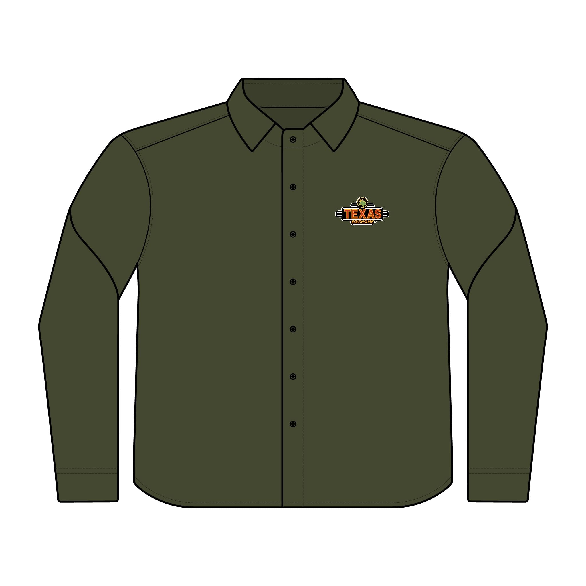 Texas Roadhouse Men's Mercer+Mettle Long Sleeve Stretch Woven Shirt