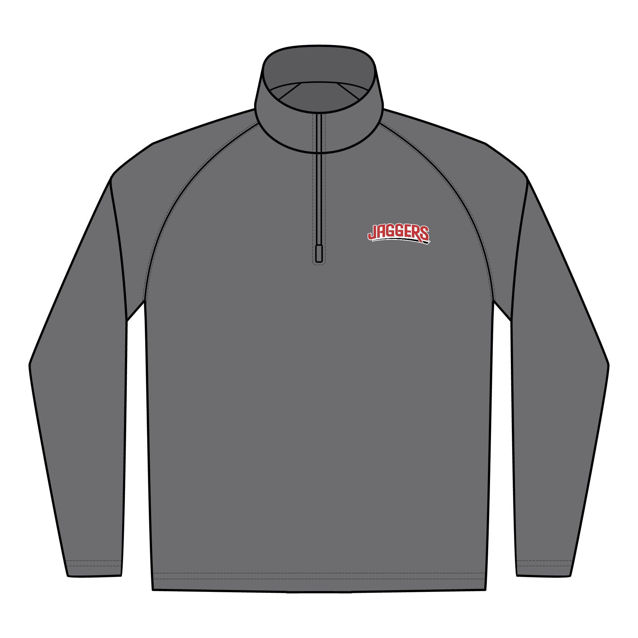 Jaggers Men's Sport-Tek Sport-Wick Stretch 1/4-Zip Pullover