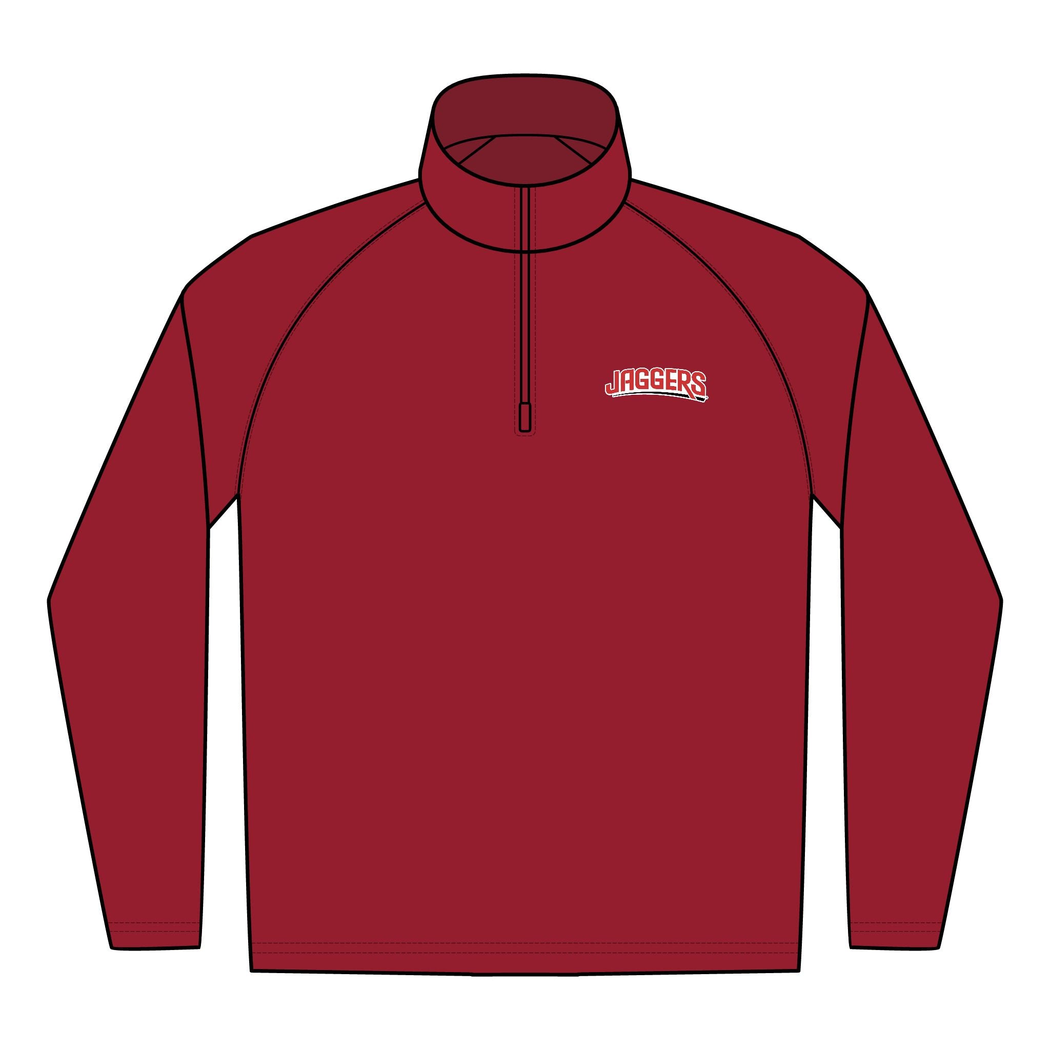 Jaggers Men's Sport-Tek Sport-Wick Stretch 1/4-Zip Pullover