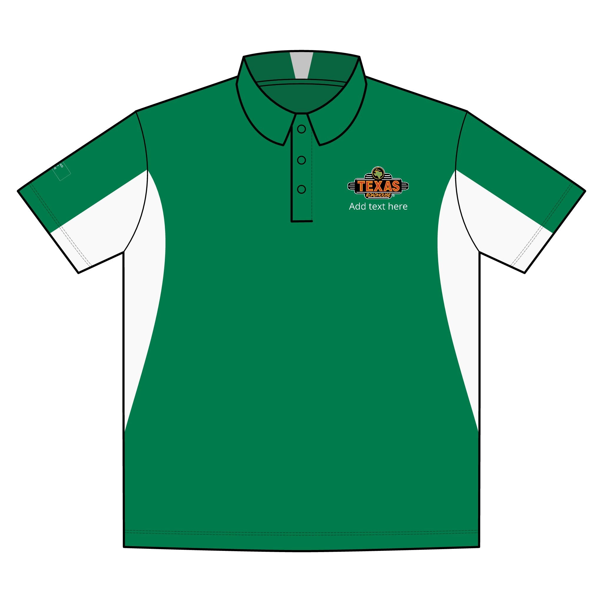 Texas Roadhouse Men's Sport-Tek Side-Blocked Micropique Sport-Wick Polo
