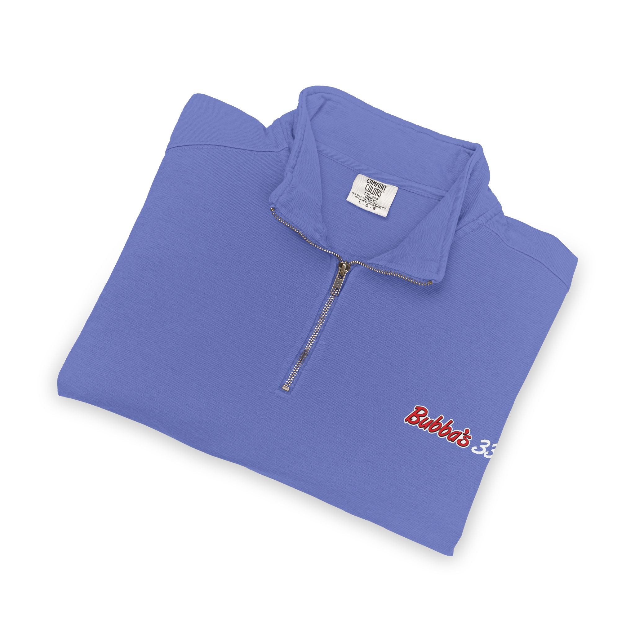 Bubba's 33 Comfort Colors Ring Spun 1/4-Zip Sweatshirt