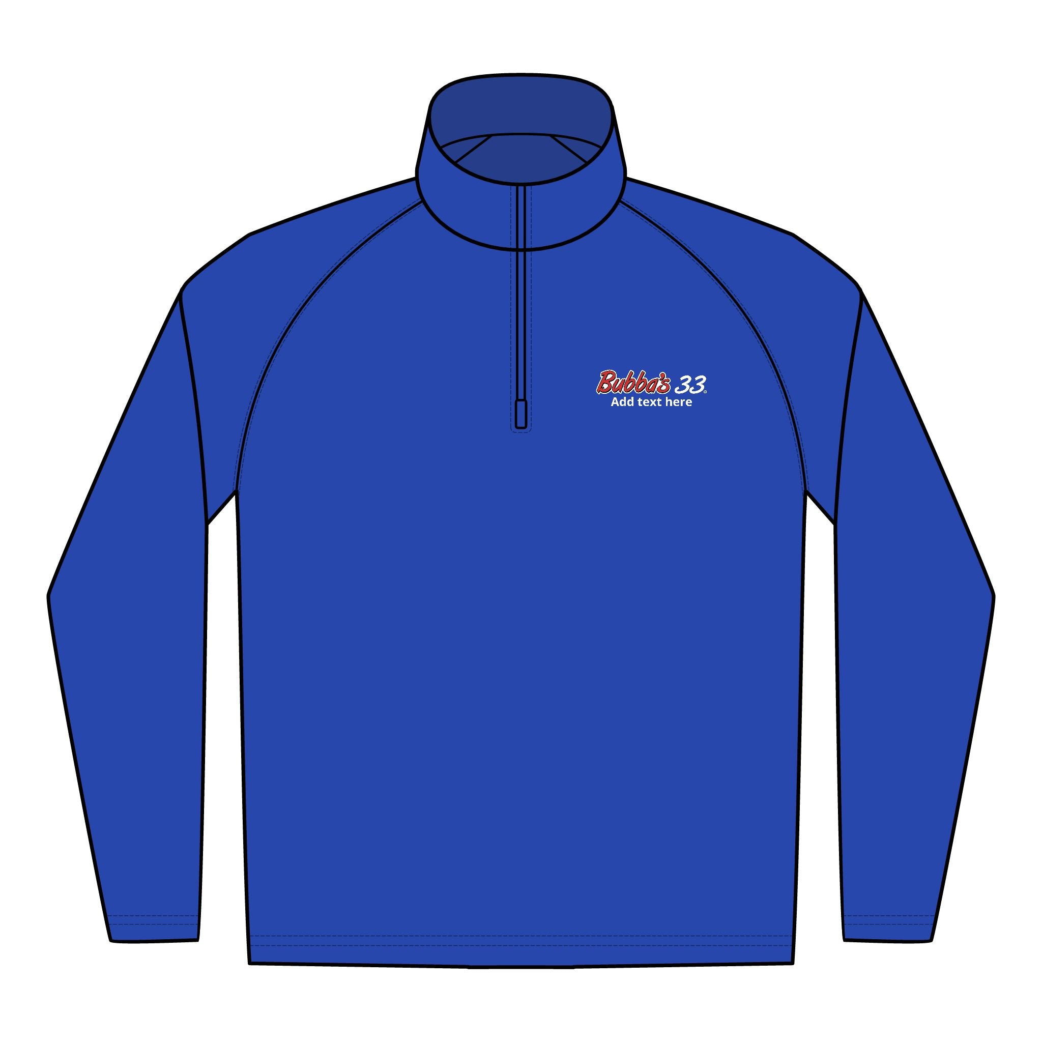Bubba's 33 Men's Sport-Tek Sport-Wick Stretch 1/4-Zip Pullover