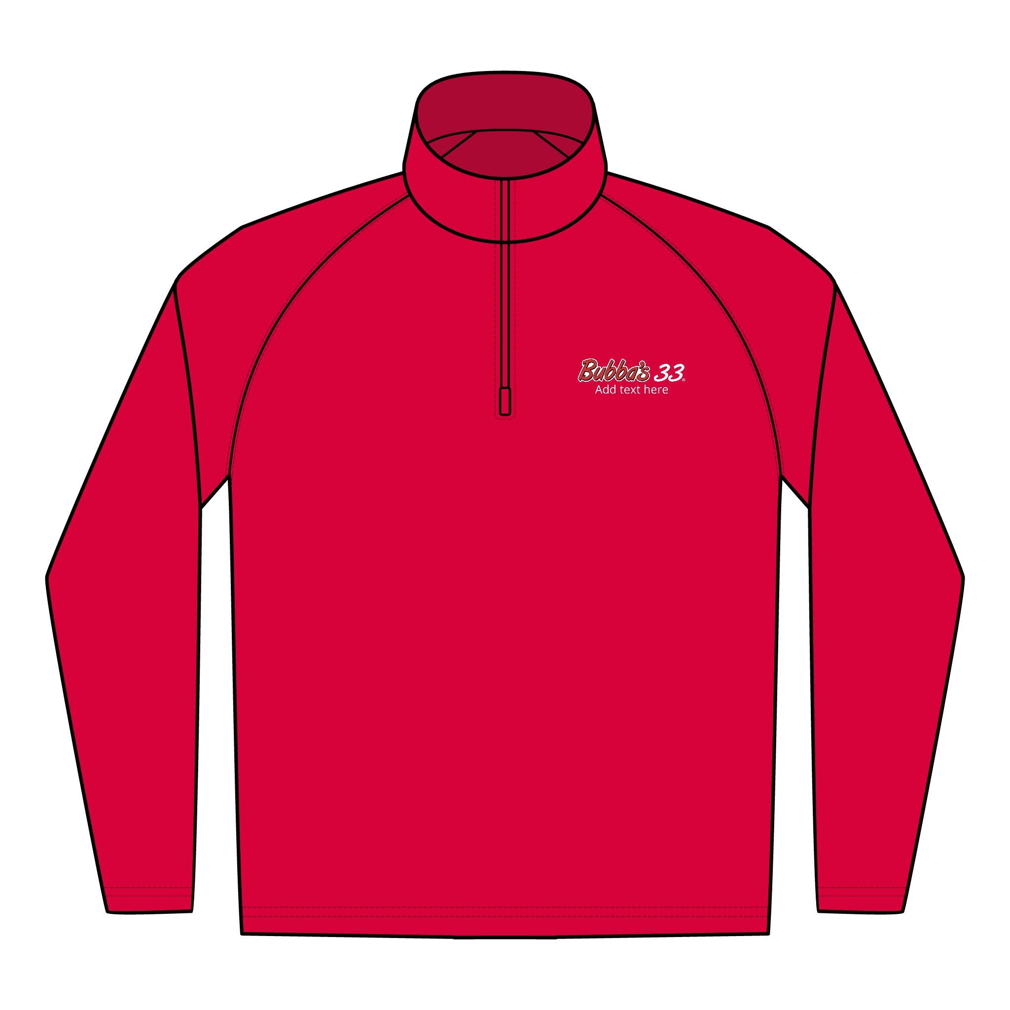 Bubba's 33 Men's Sport-Tek Sport-Wick Stretch 1/4-Zip Pullover