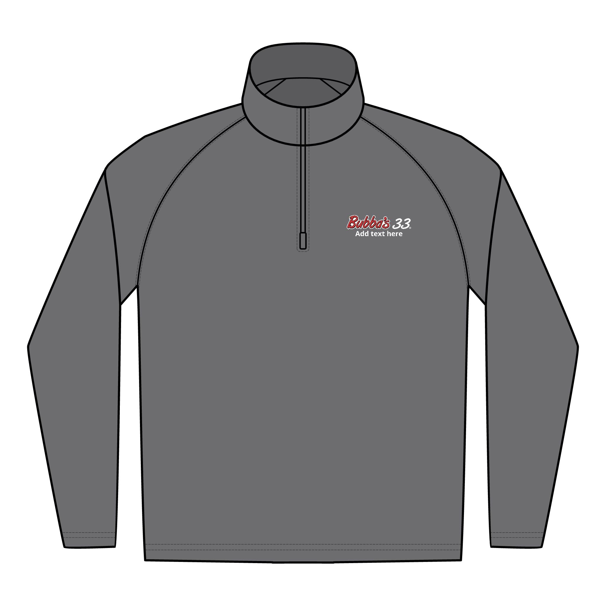 Bubba's 33 Men's Sport-Tek Sport-Wick Stretch 1/4-Zip Pullover