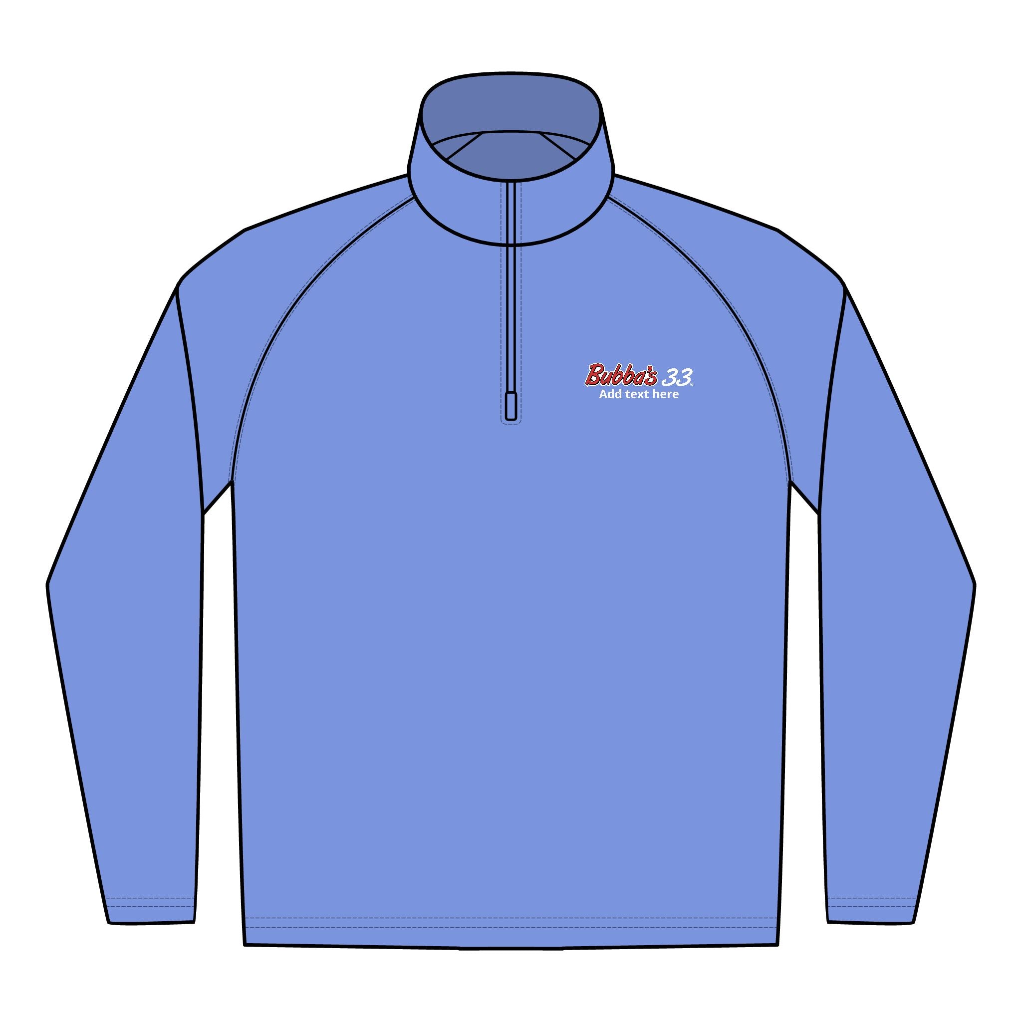 Bubba's 33 Men's Sport-Tek Sport-Wick Stretch 1/4-Zip Pullover