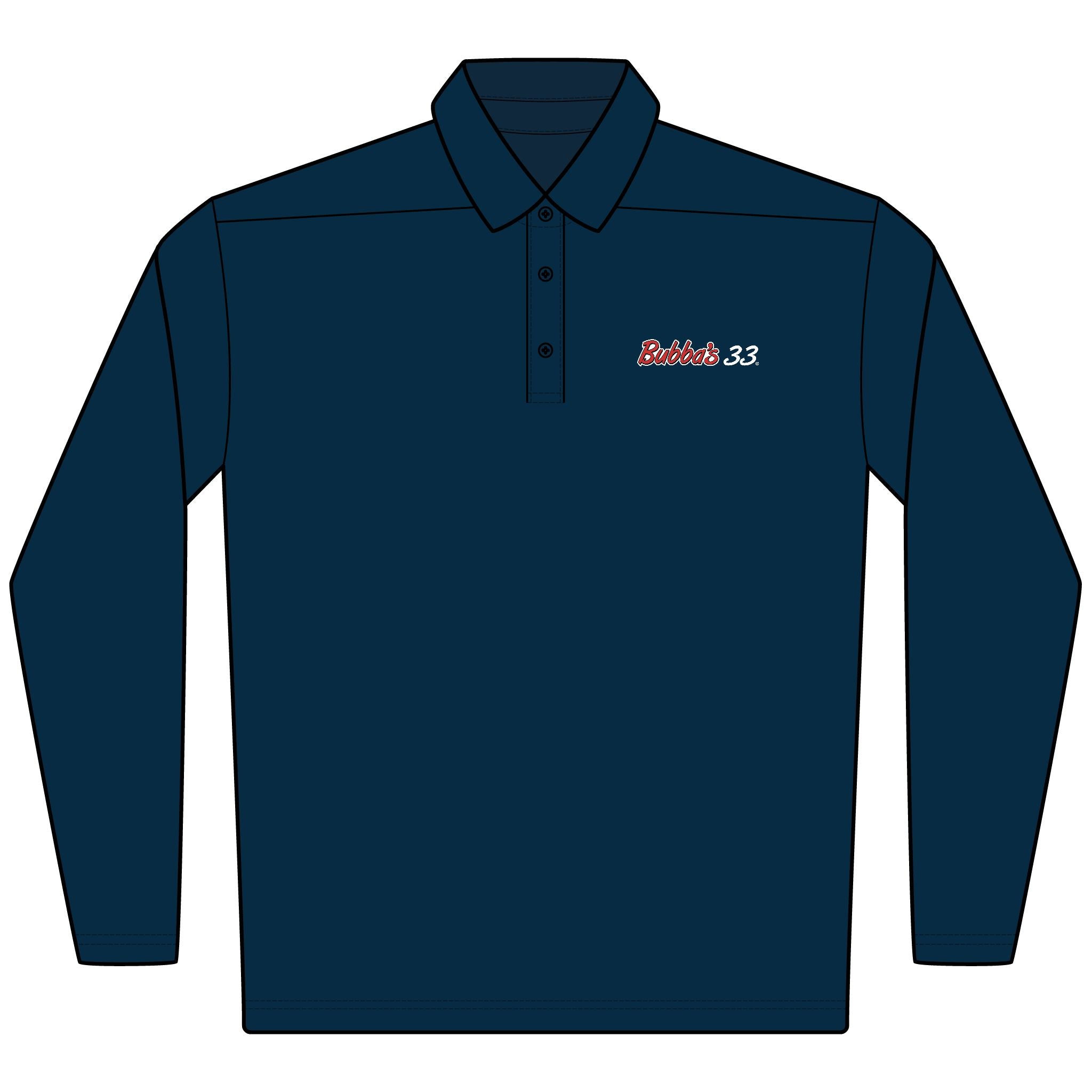Bubba's 33 Men's Nike Dri-FIT Micro Pique 2.0 Long Sleeve Polo