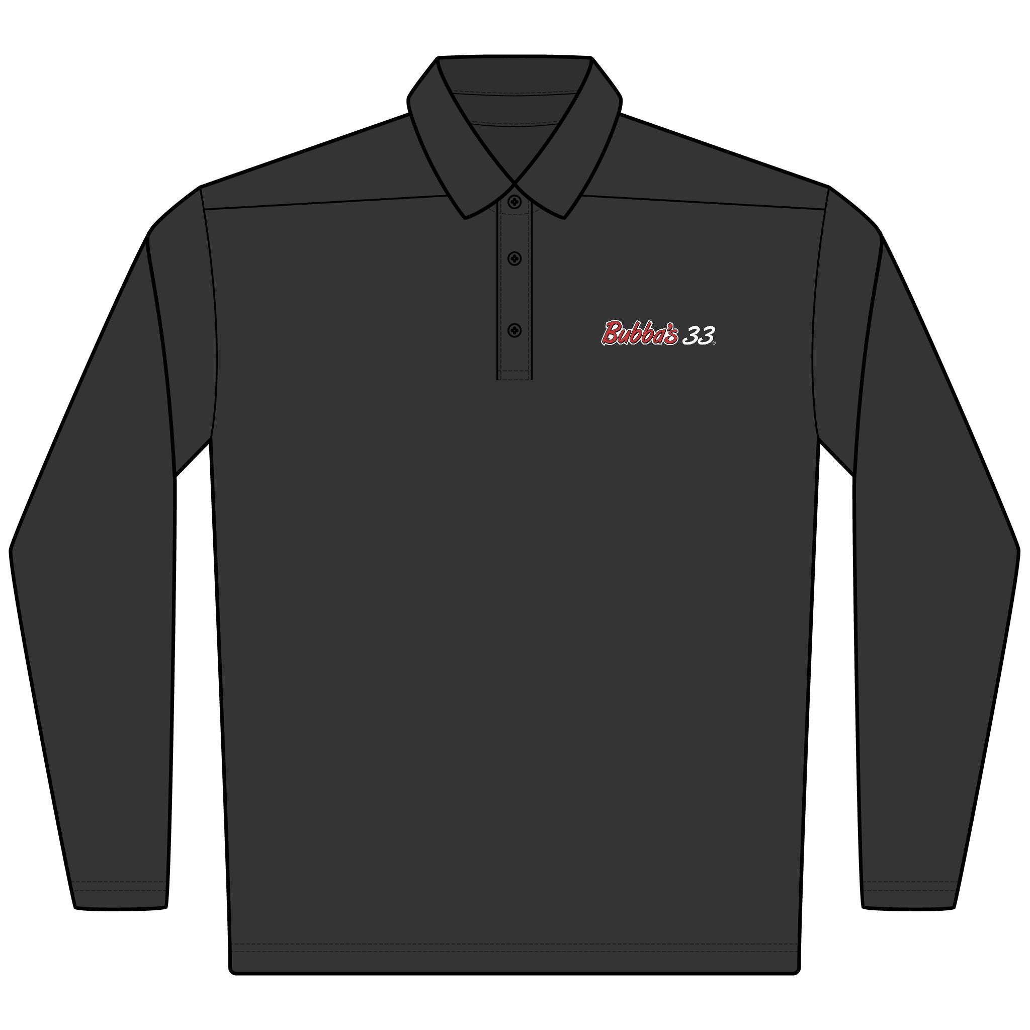 Bubba's 33 Men's Nike Dri-FIT Micro Pique 2.0 Long Sleeve Polo