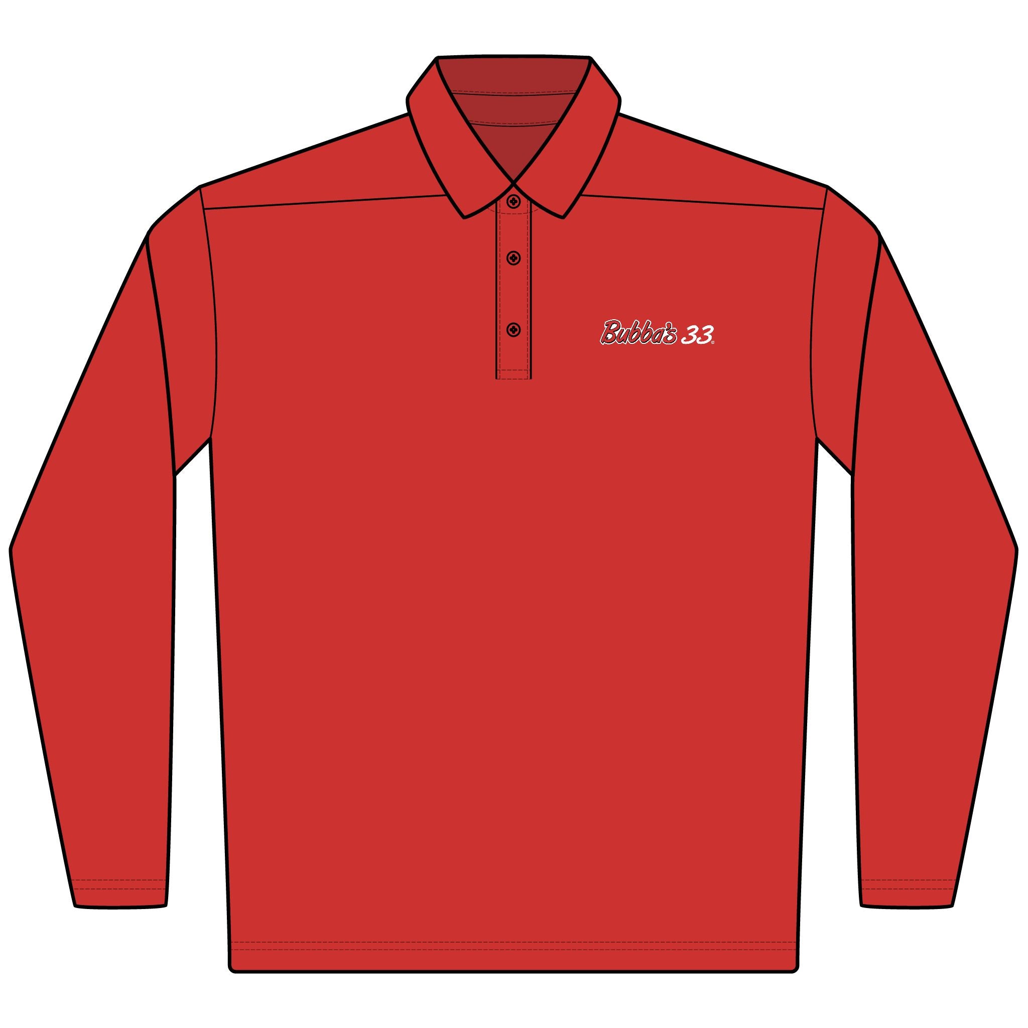 Bubba's 33 Men's Nike Dri-FIT Micro Pique 2.0 Long Sleeve Polo