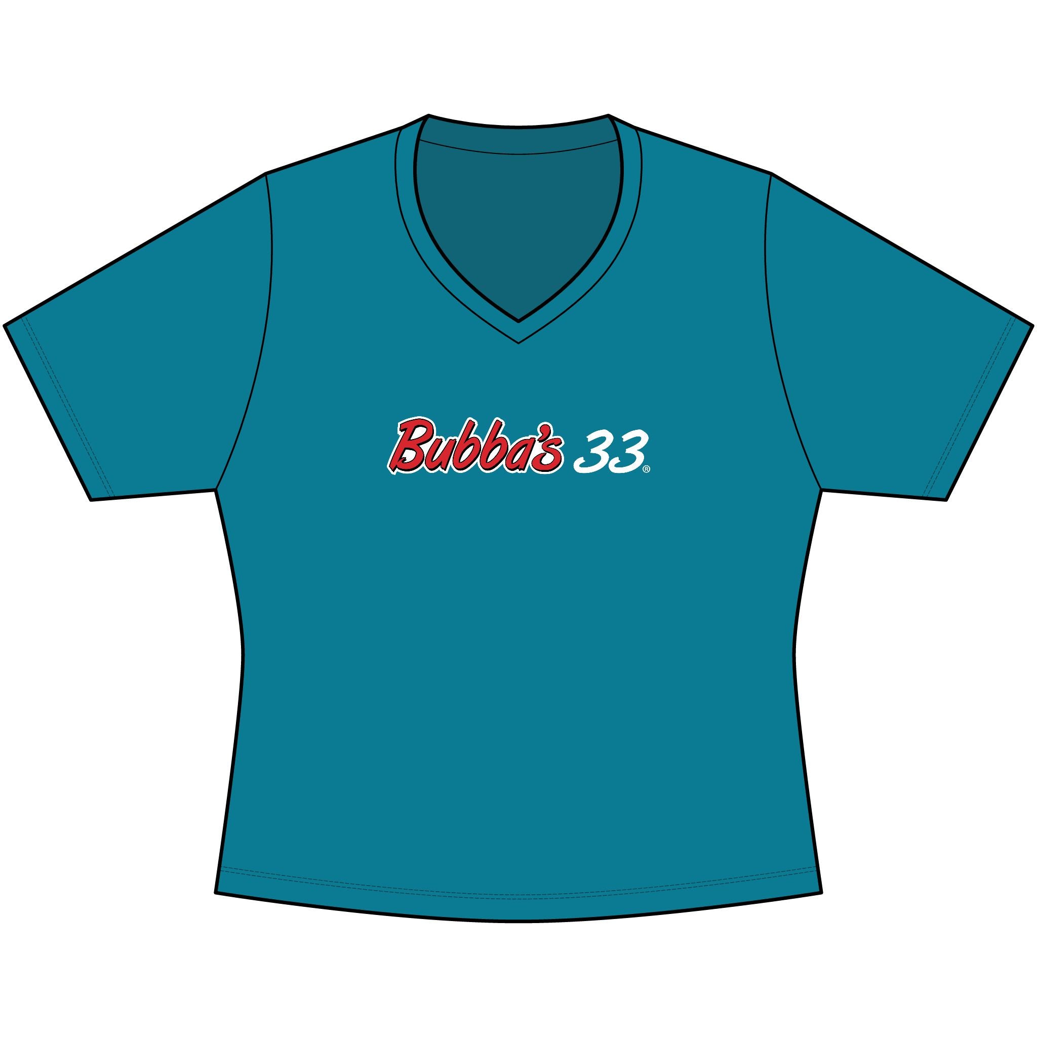 Bubba's 33 Sport-Tek Women's PosiCharge Competitor V-Neck Tee