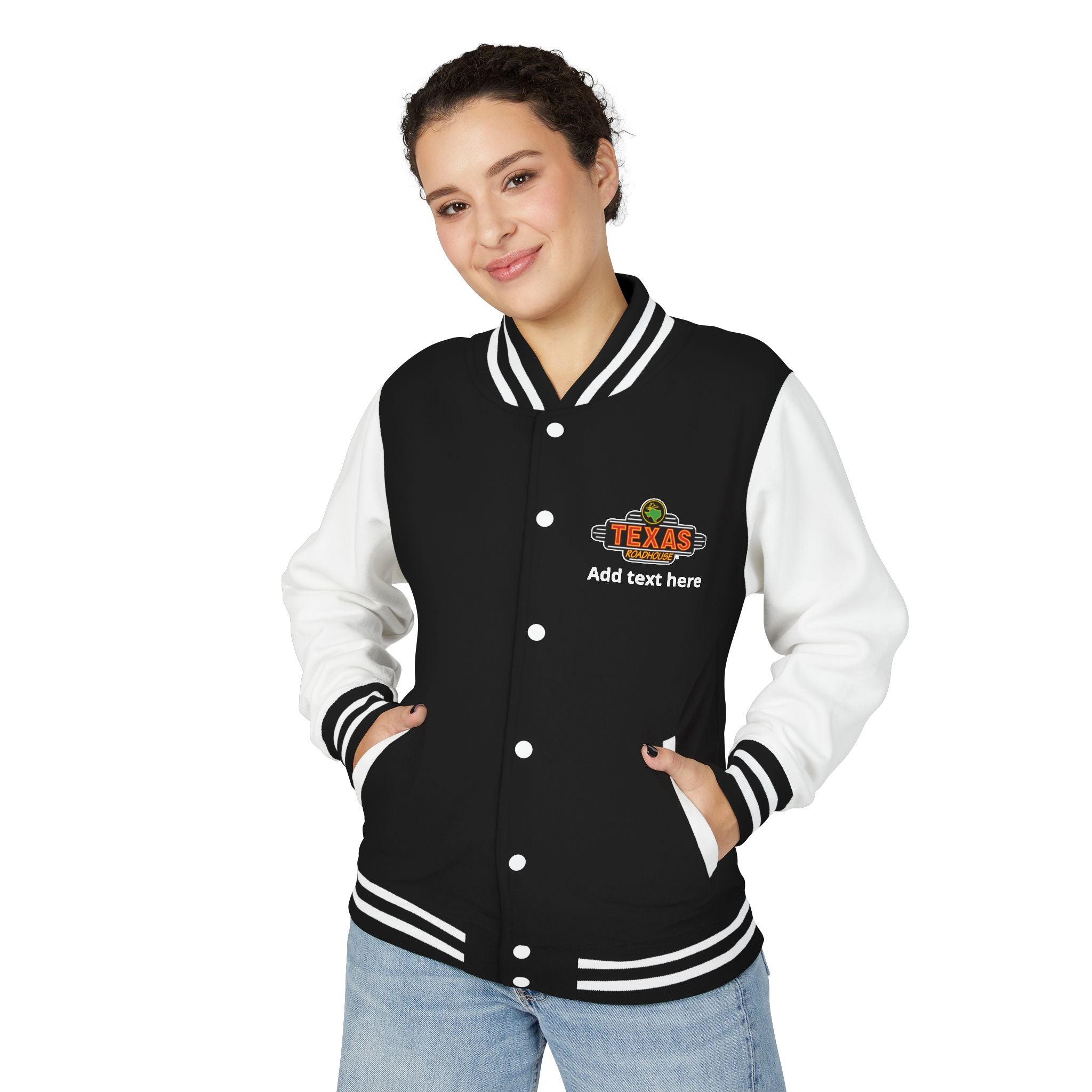 Texas Roadhouse Unisex Heavyweight Letterman Jacket