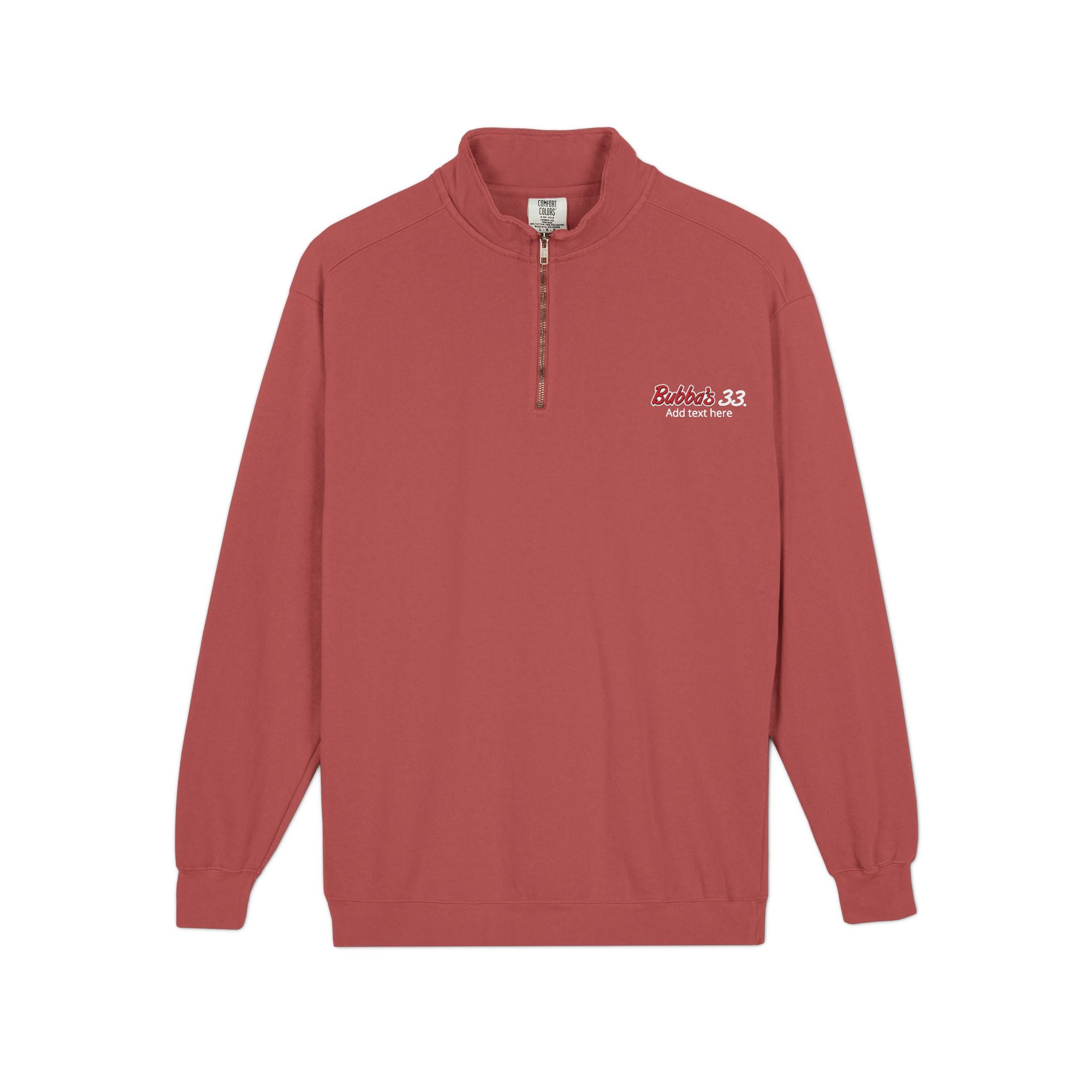 Bubba's 33 Comfort Colors Ring Spun 1/4-Zip Sweatshirt