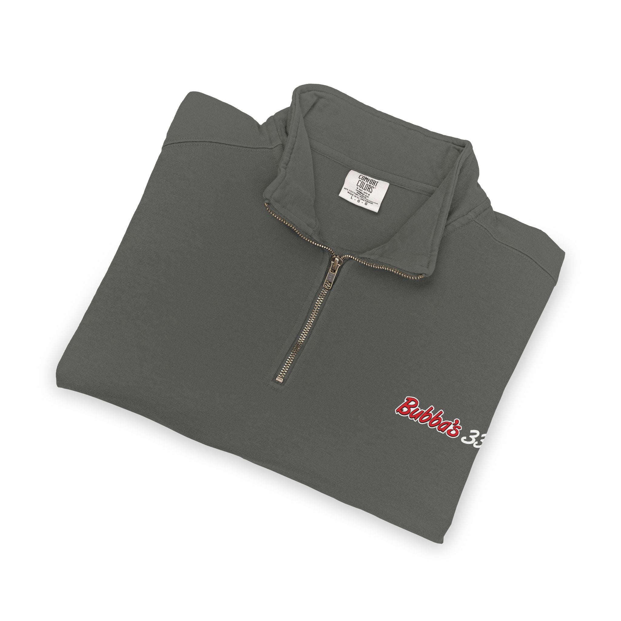 Bubba's 33 Comfort Colors Ring Spun 1/4-Zip Sweatshirt
