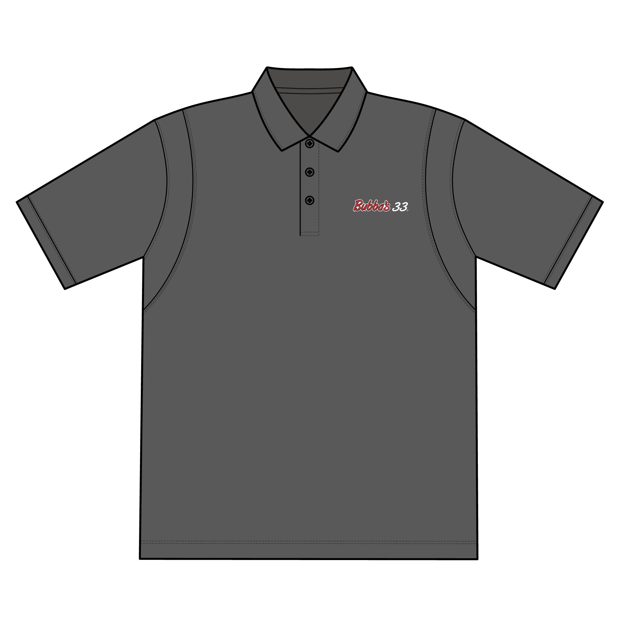 Bubba's 33 Men's SportTek Tall Micropique Sport-Wick Polo