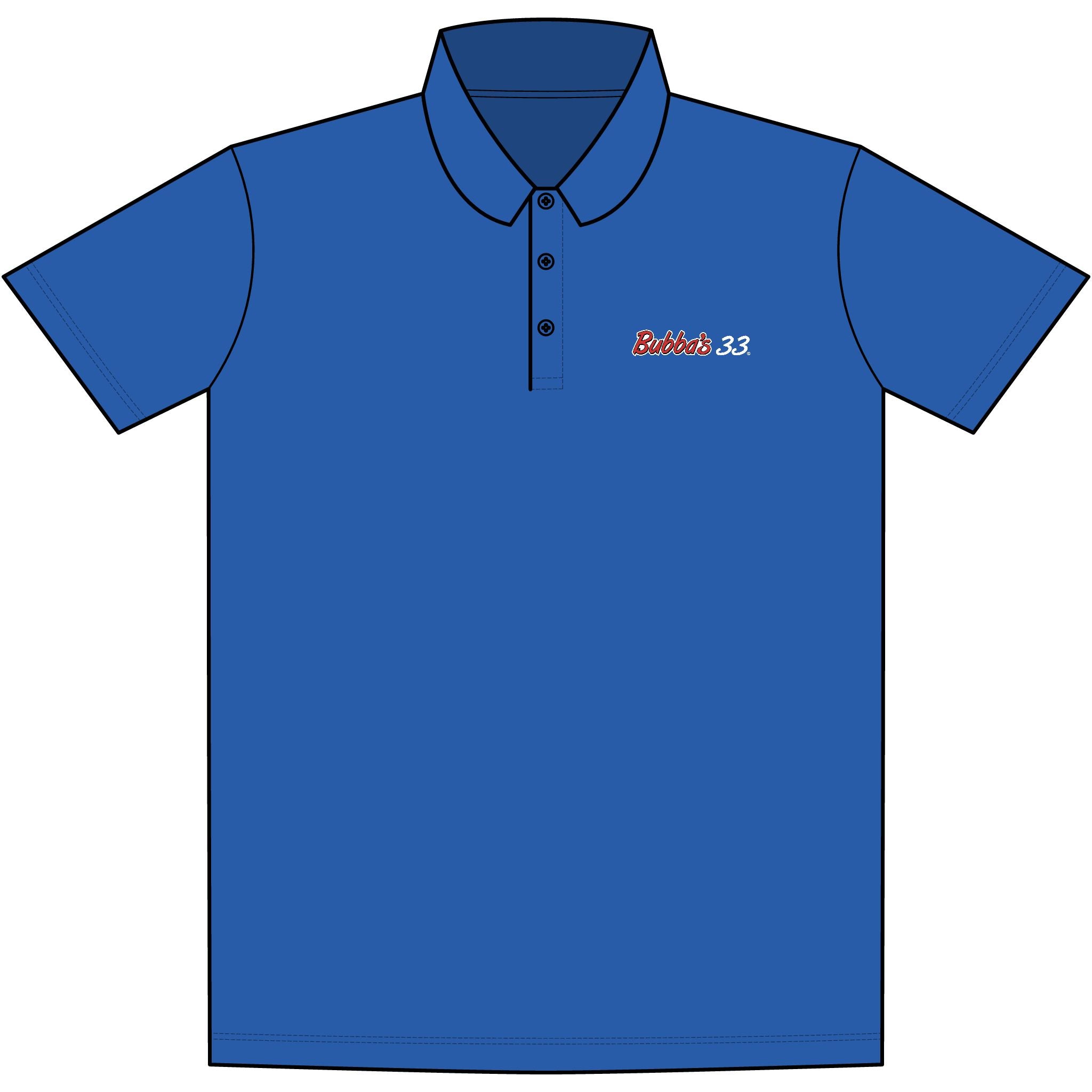 Bubba's 33 Men's Tall Dry Zone UV Micro-Mesh Polo