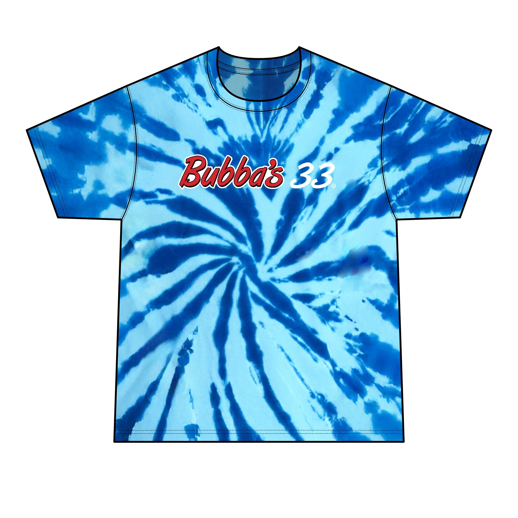 Bubba's 33 Spiral Tie Dye T-Shirt
