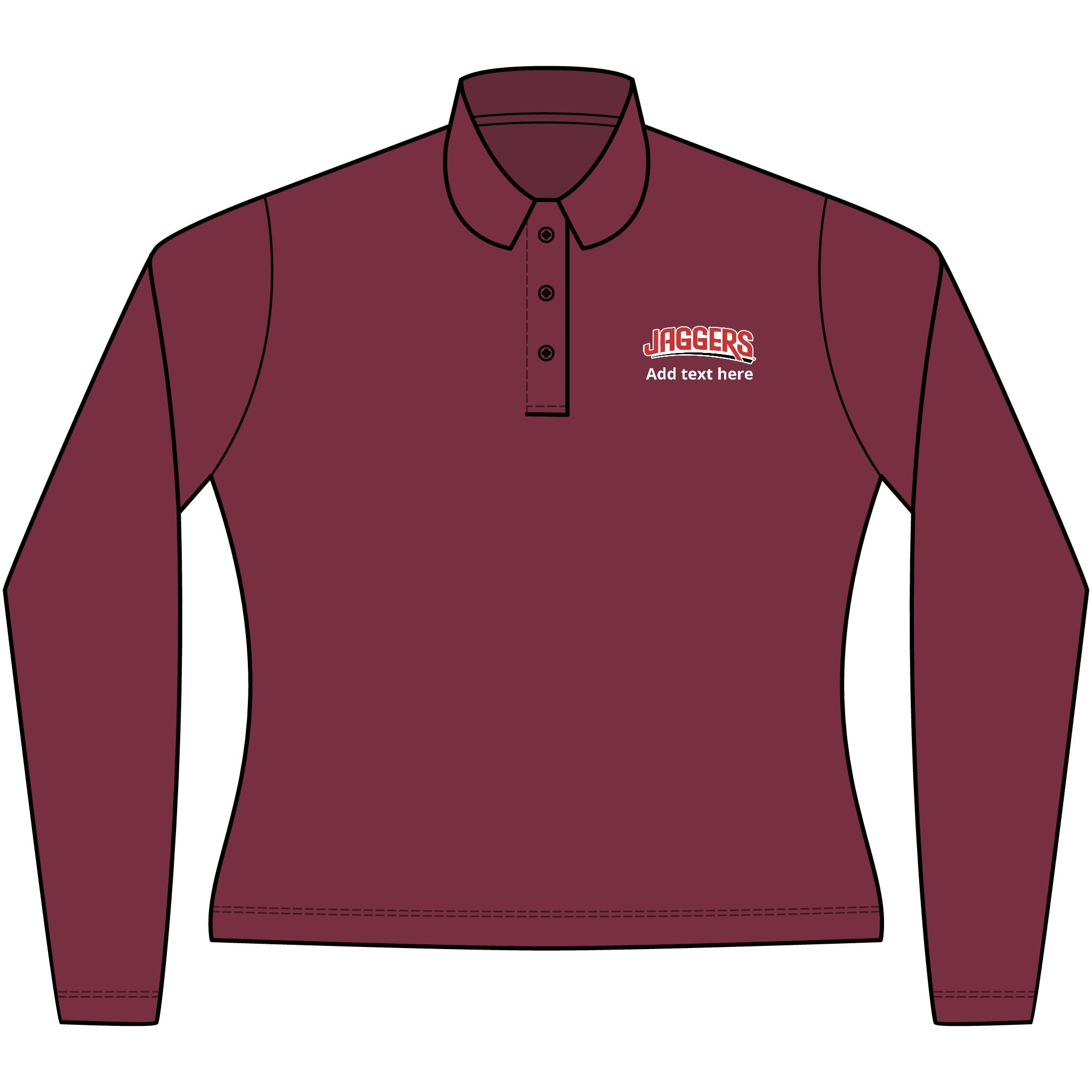 Jaggers Port Authority Ladies Long Sleeve Polo
