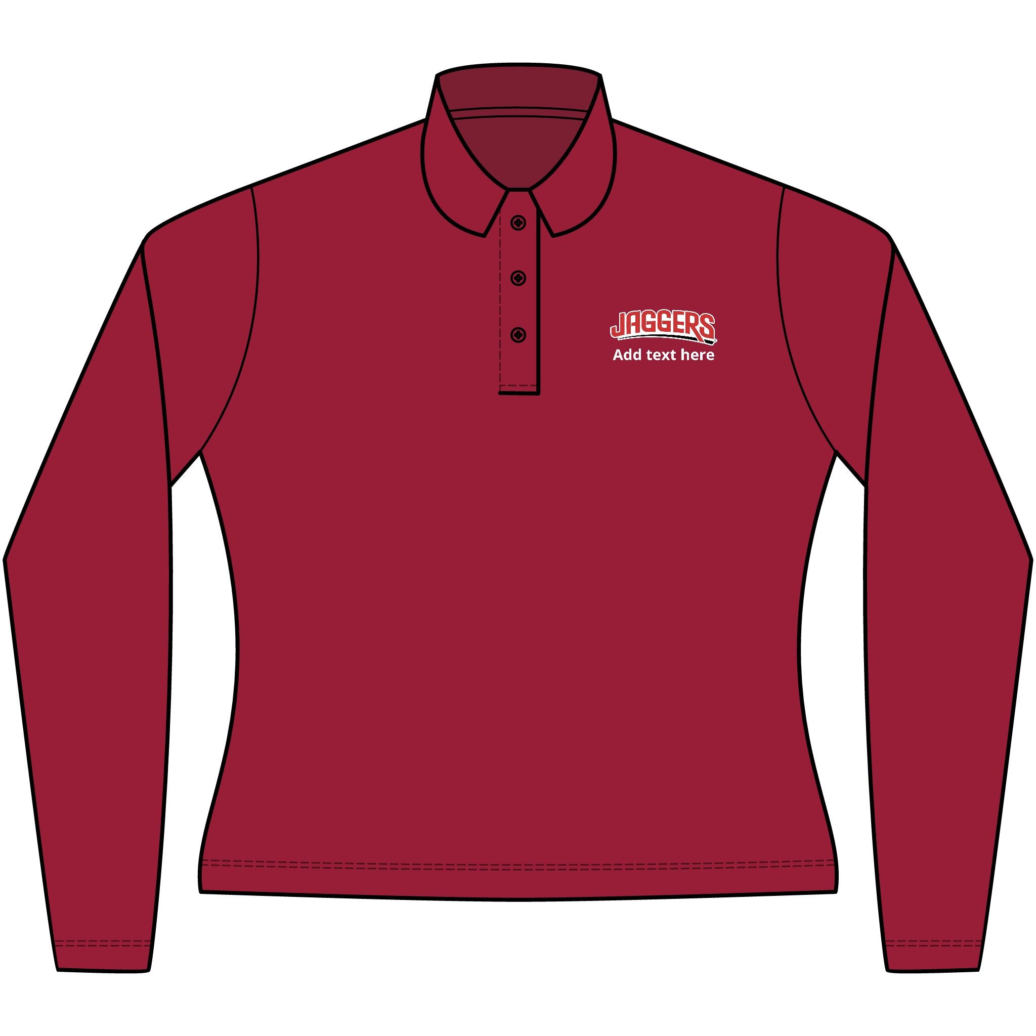 Jaggers Port Authority Ladies Long Sleeve Polo