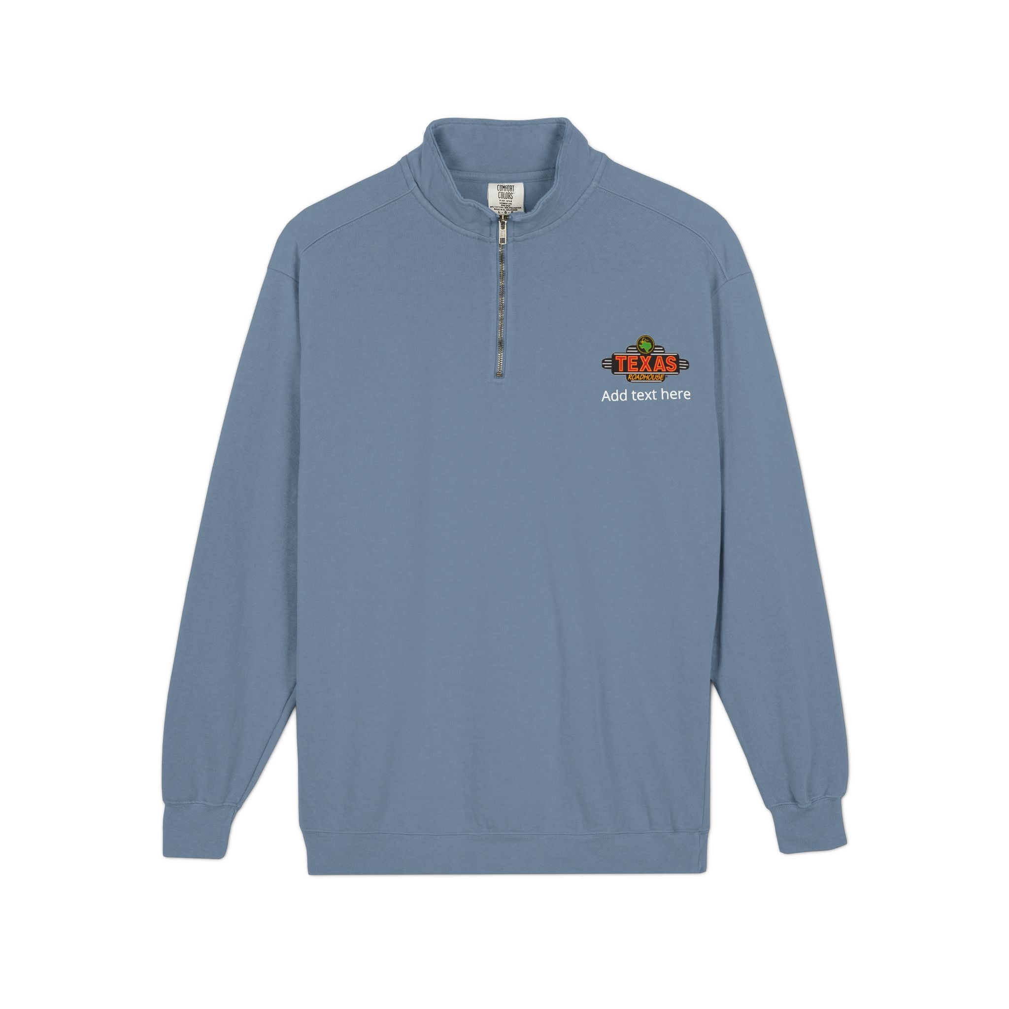 Texas Roadhouse Comfort Colors 1/4 Zip Sweatshirt