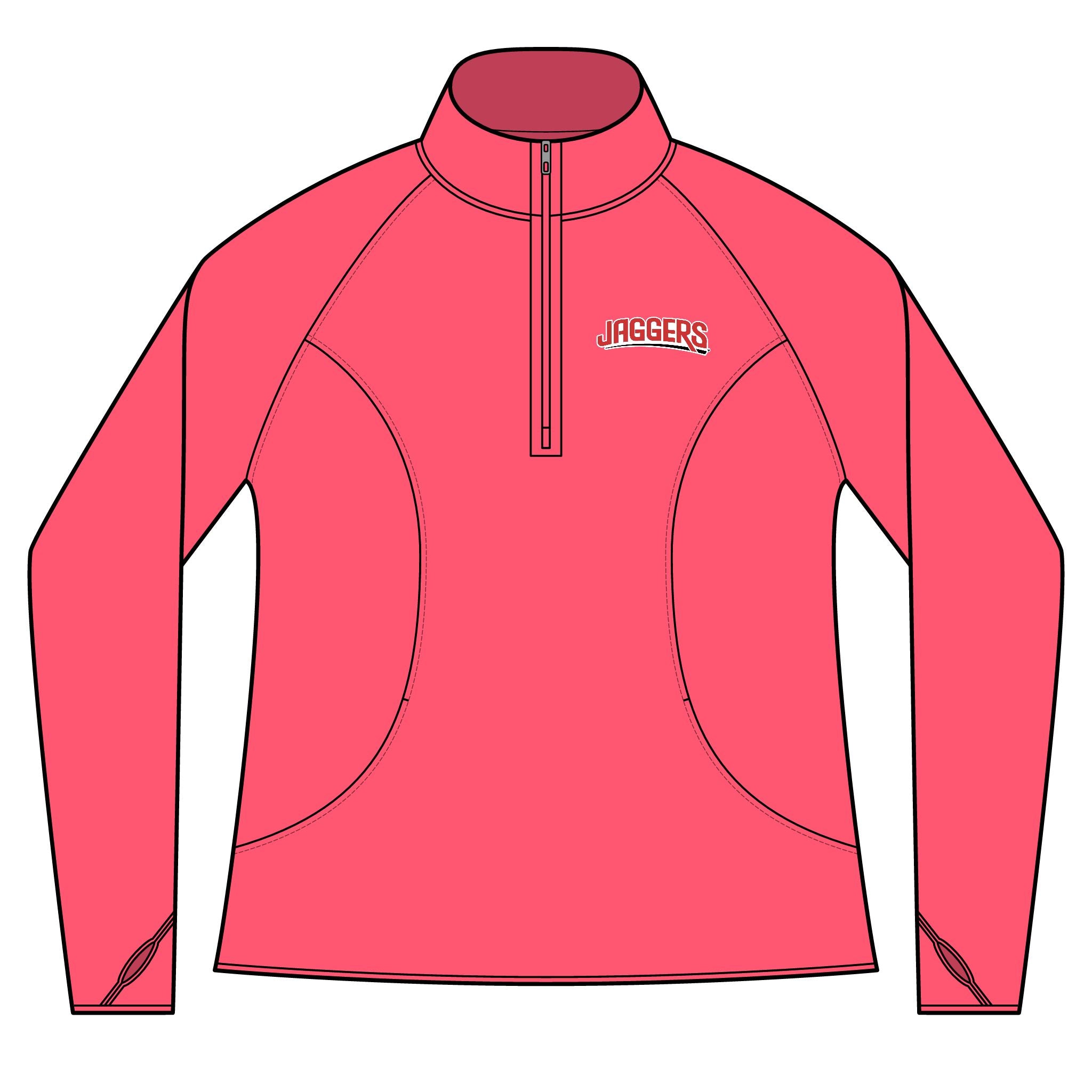 Jaggers Women's Sport-Tek Sport-Wick Stretch 1/4-Zip Pullover