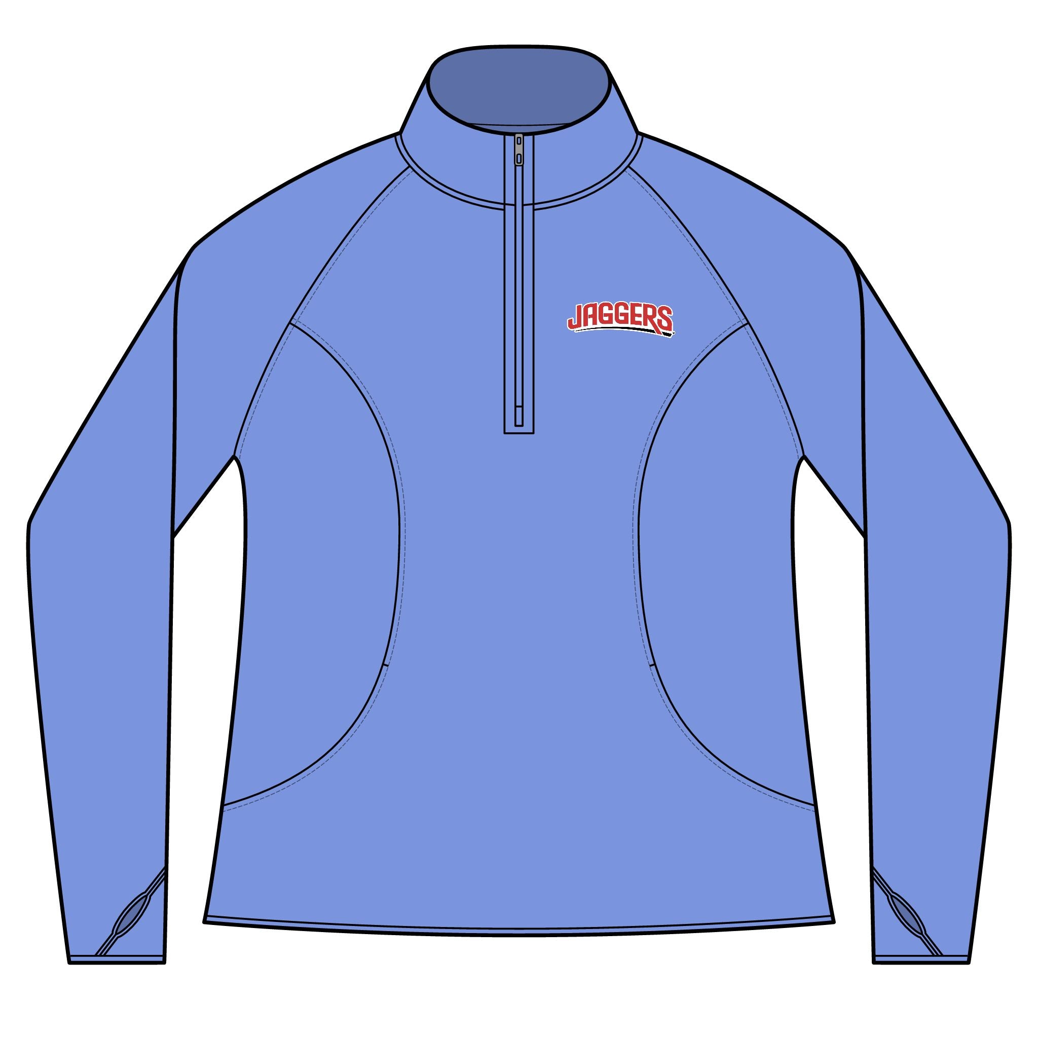 Jaggers Women's Sport-Tek Sport-Wick Stretch 1/4-Zip Pullover