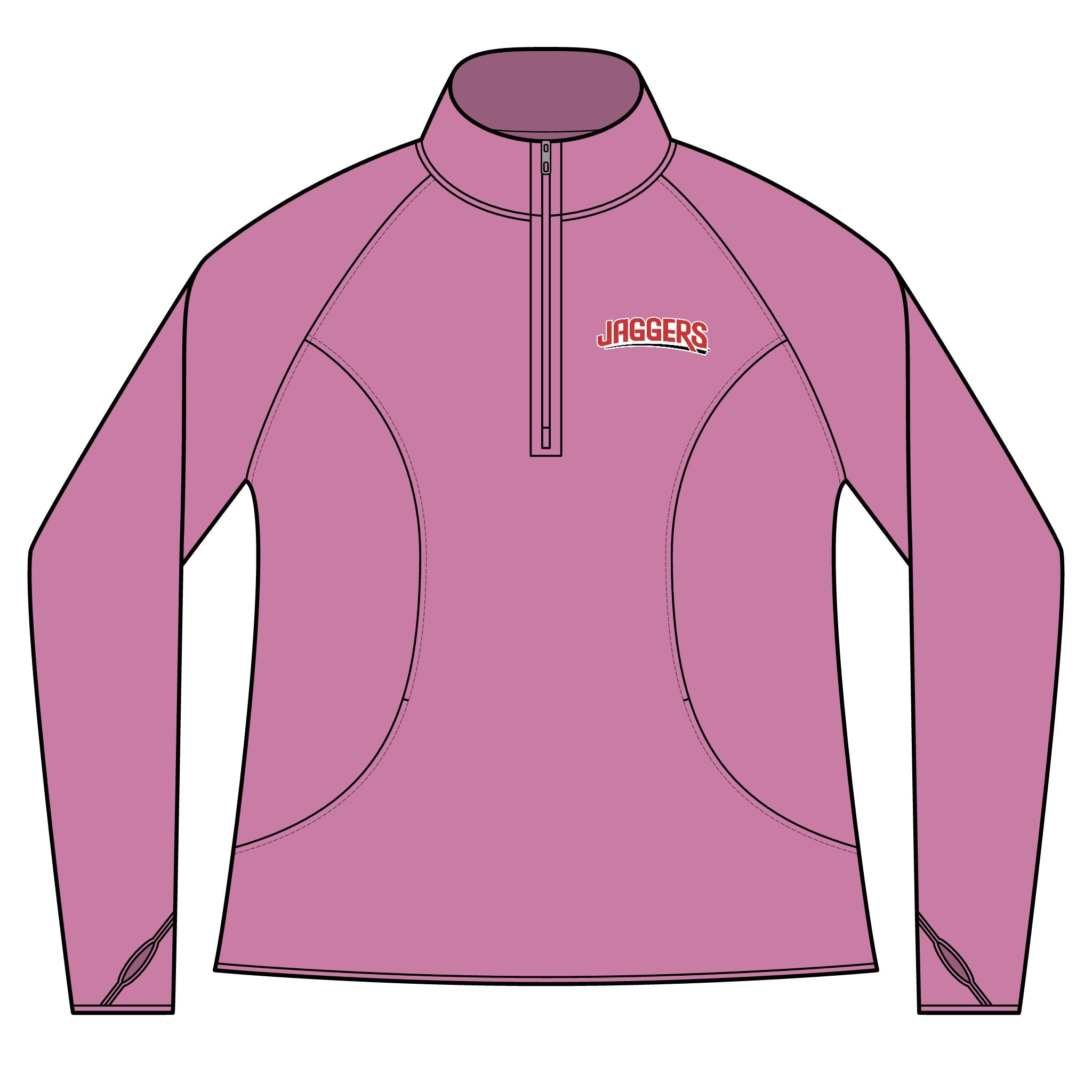 Jaggers Women's Sport-Tek Sport-Wick Stretch 1/4-Zip Pullover