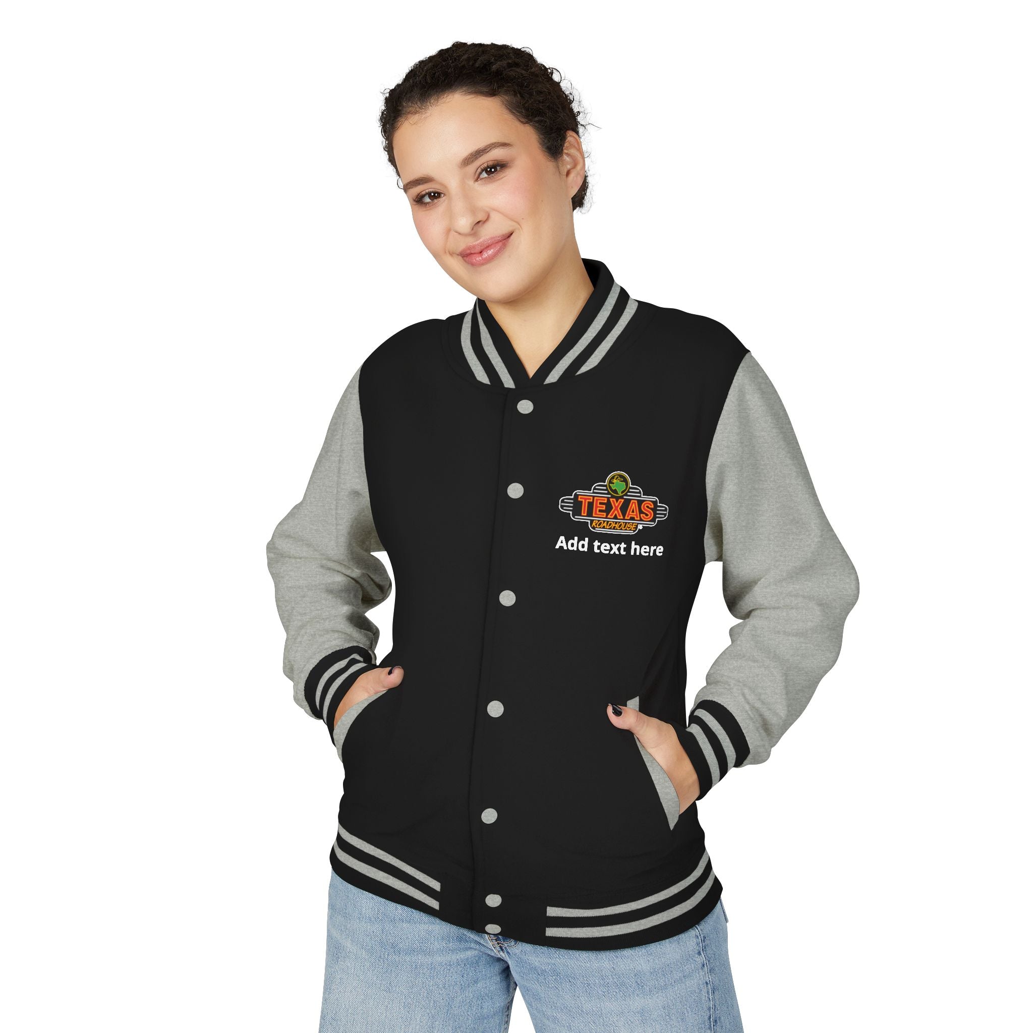 Texas Roadhouse Unisex Heavyweight Letterman Jacket