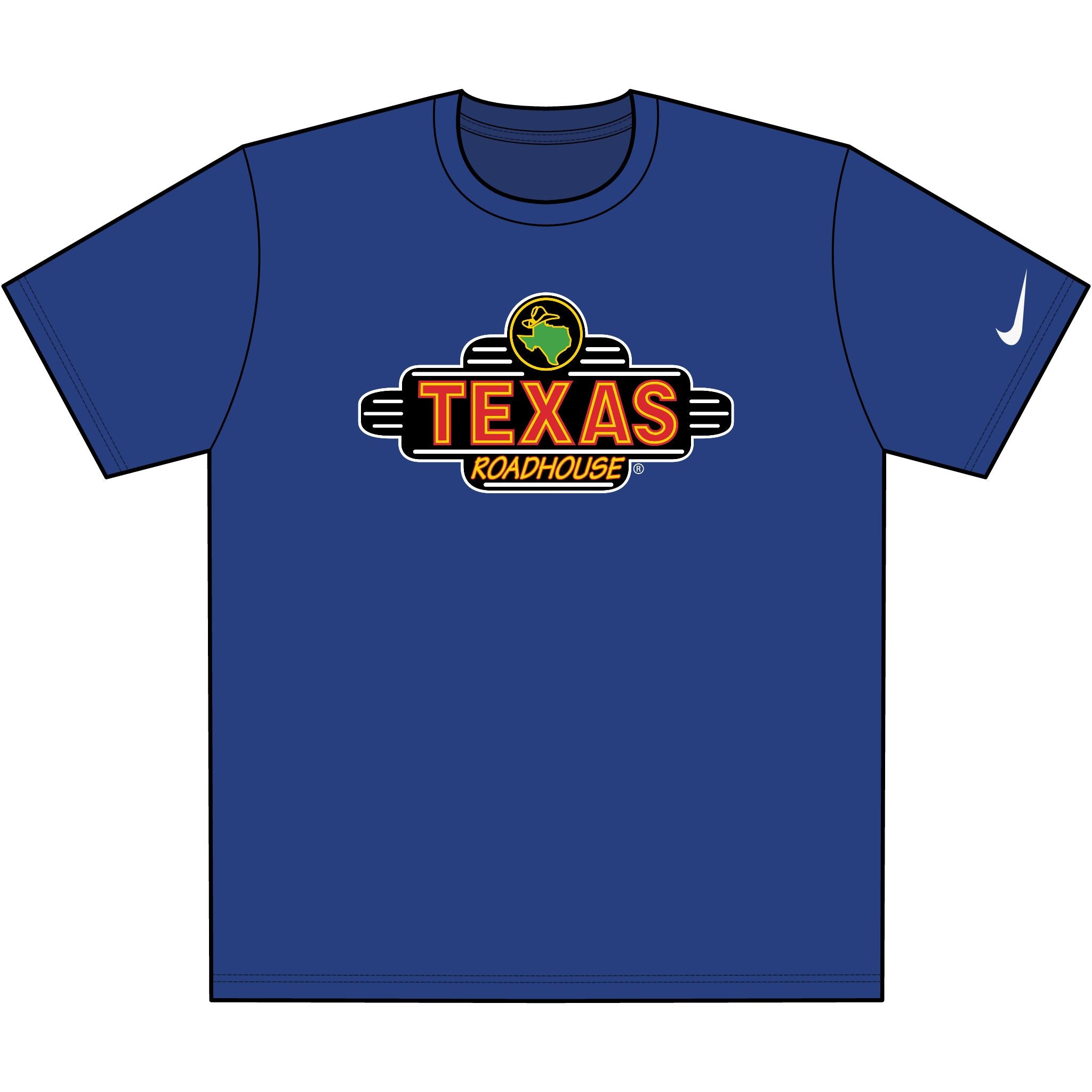 Texas Roadhouse Nike Dri-FIT Cotton/Poly Tee