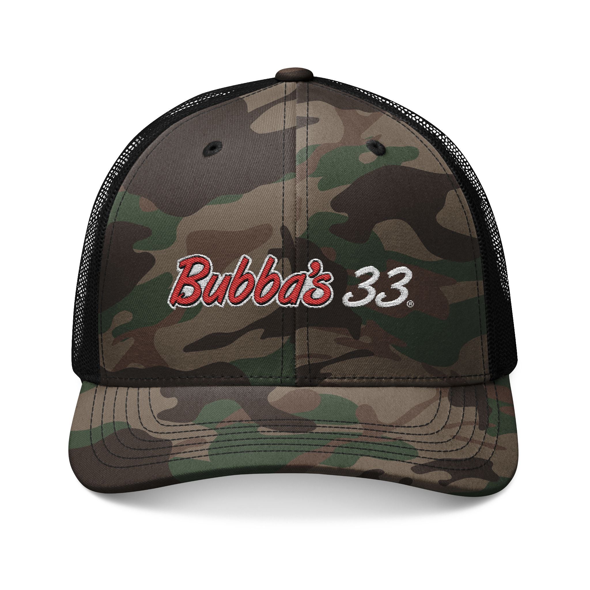 Bubba's 33 OTTO CAP® Camouflage 6 Panel Low Profile Mesh Back Trucker Hat