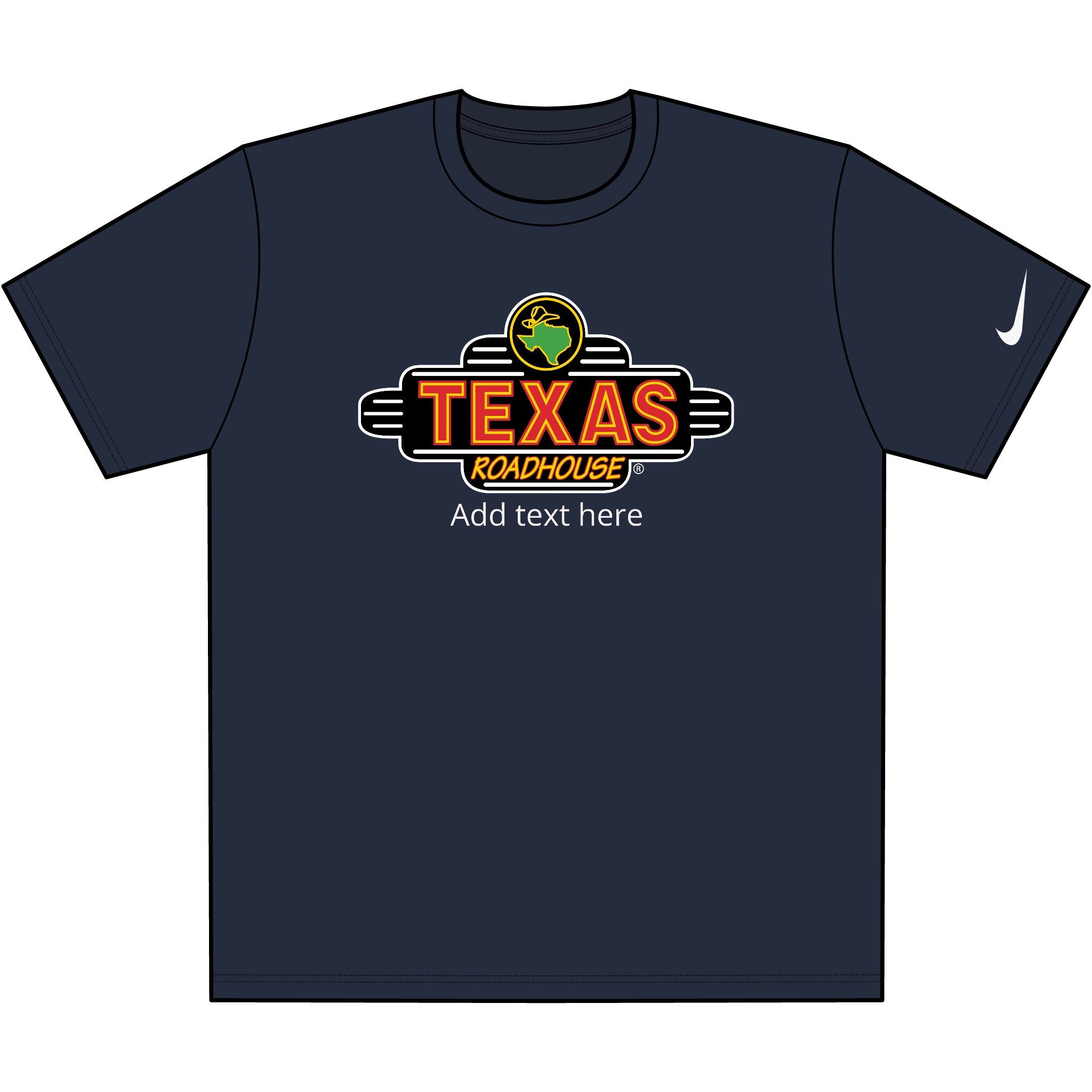 Texas Roadhouse Nike Dri-FIT Cotton/Poly Tee