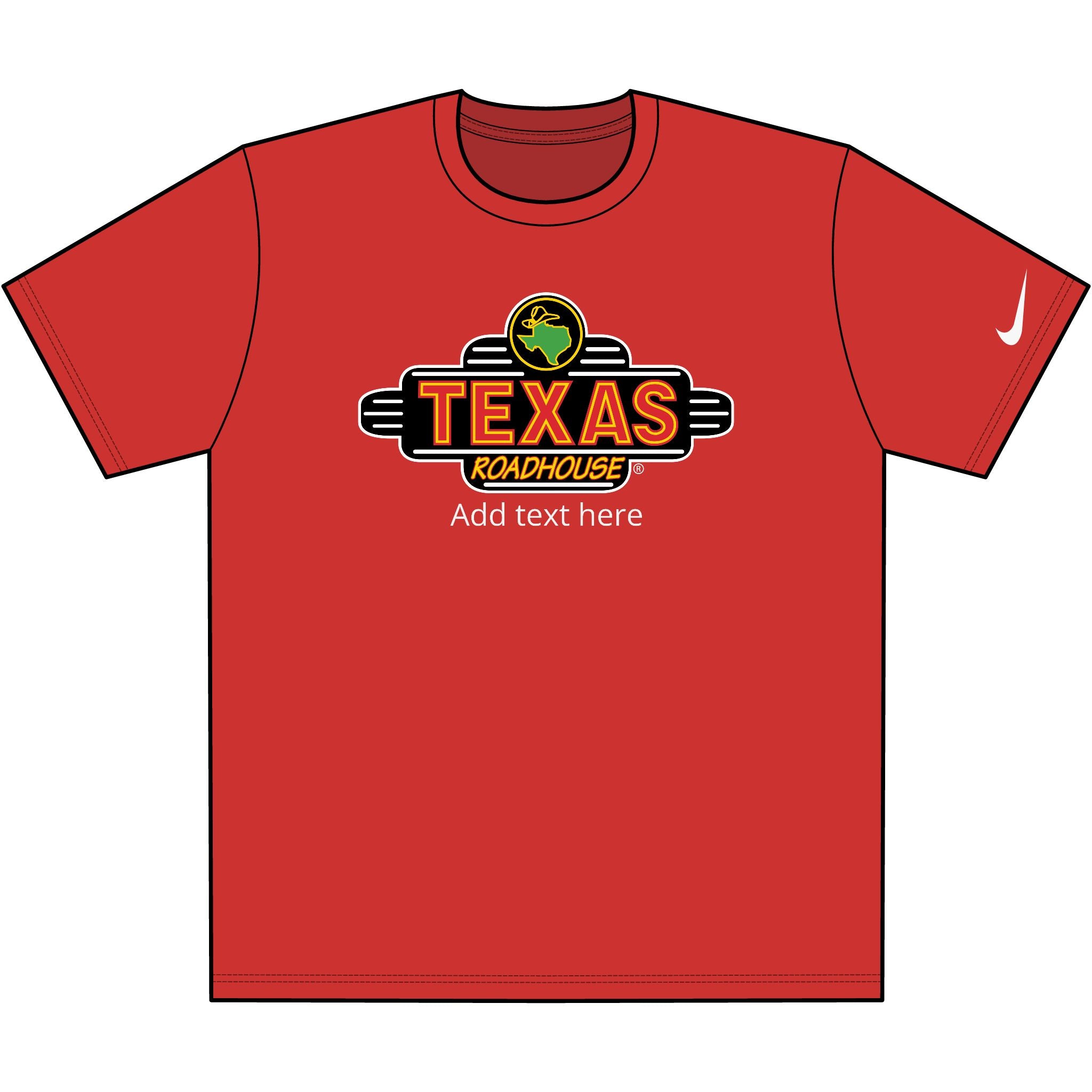 Texas Roadhouse Nike Dri-FIT Cotton/Poly Tee