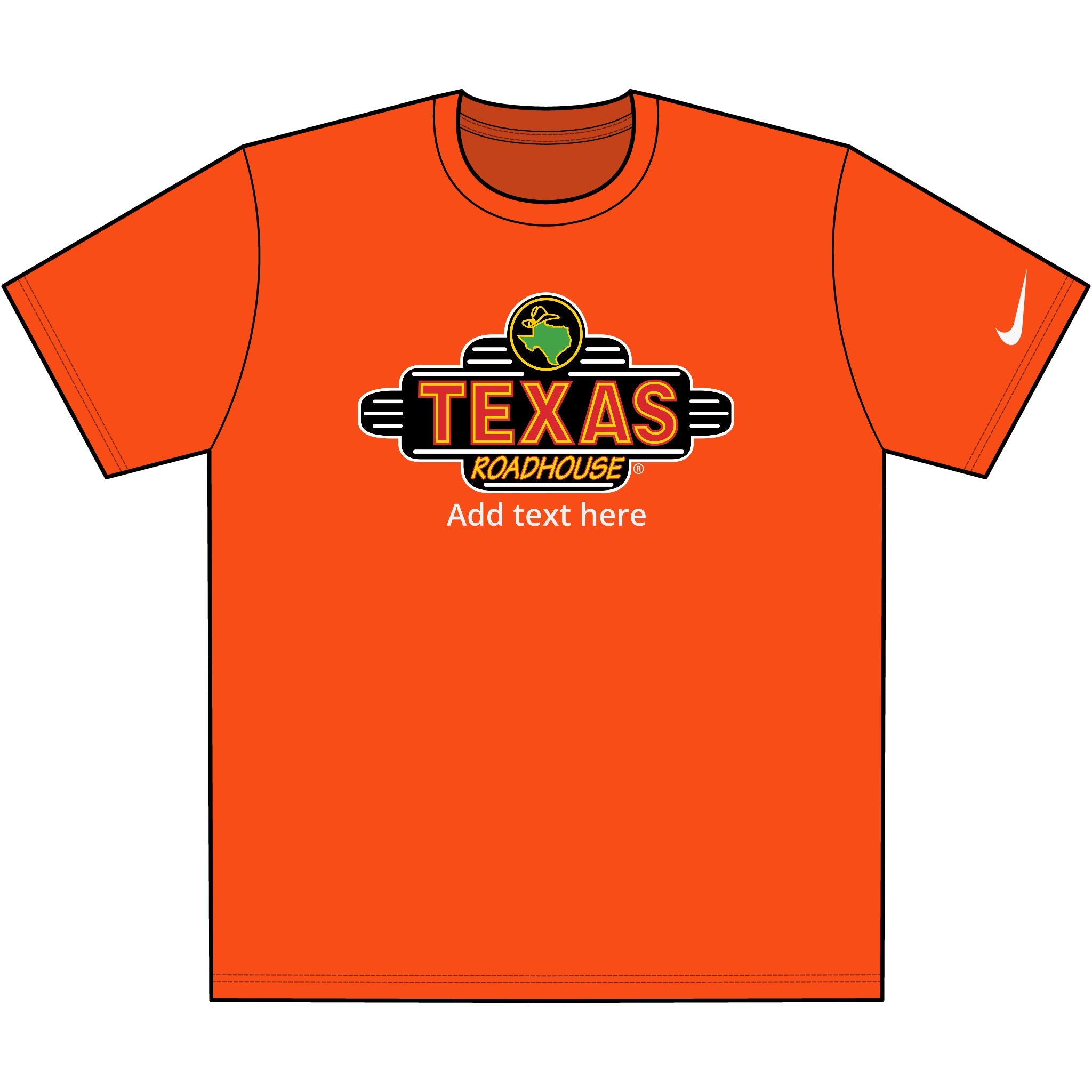 Texas Roadhouse Nike Dri-FIT Cotton/Poly Tee